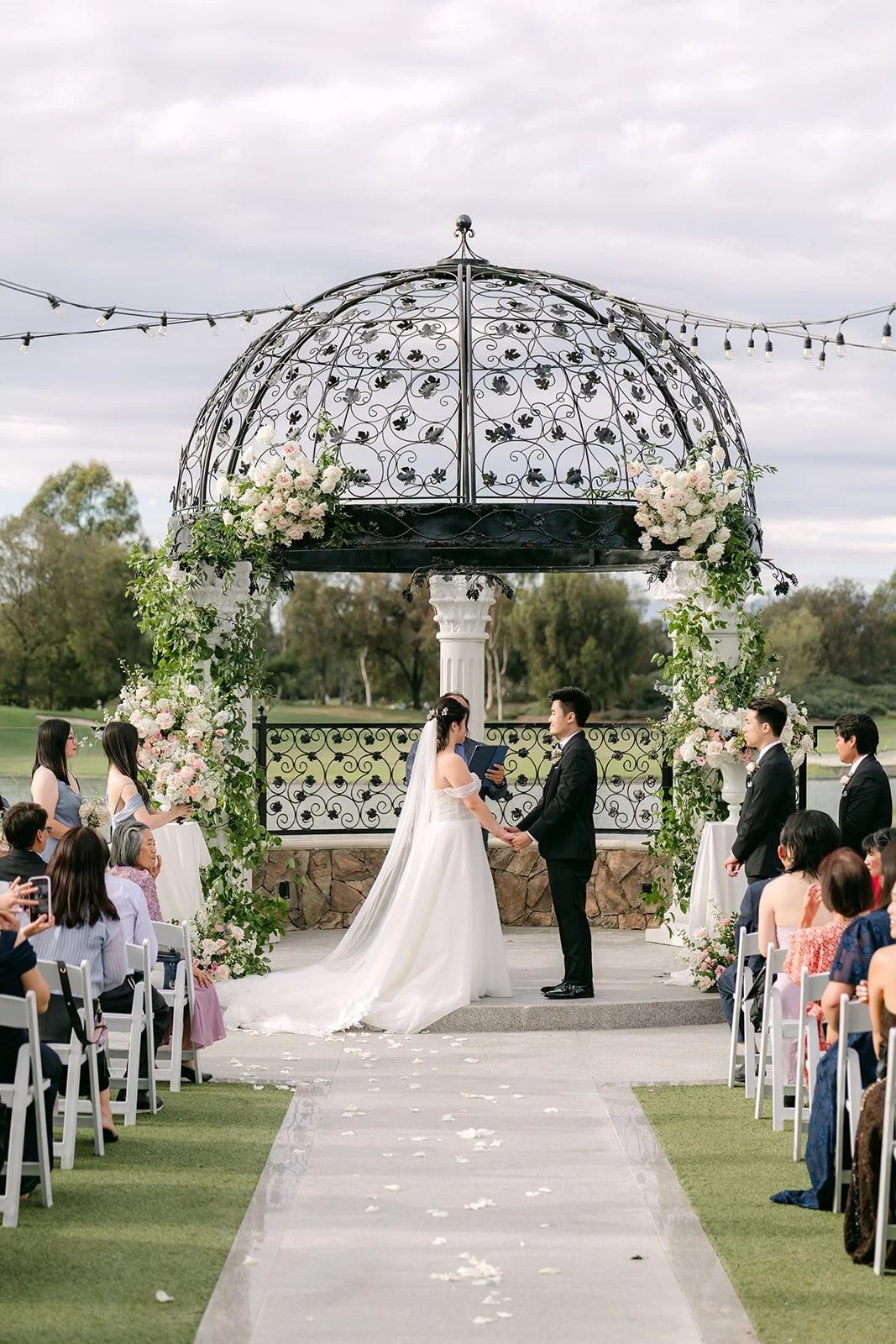 Jessica and Kenny under the gazebo