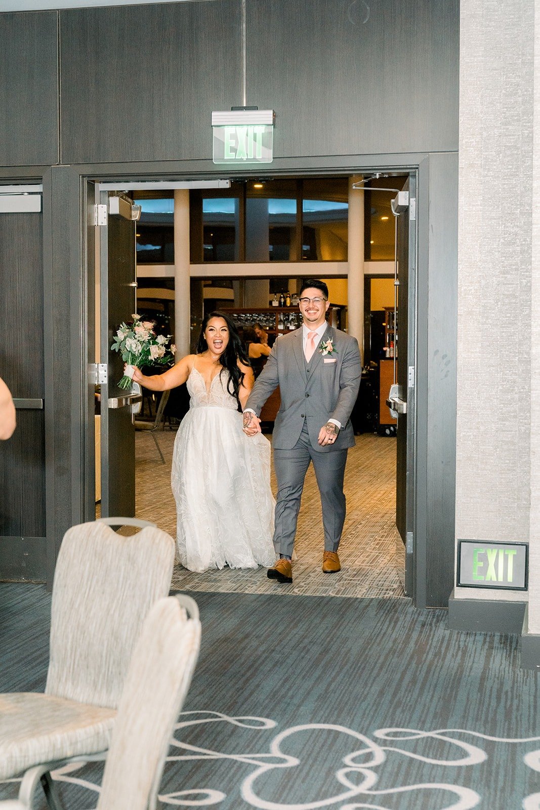 Betsy and Mikey make their grand entrance into the Beacon Ballroom