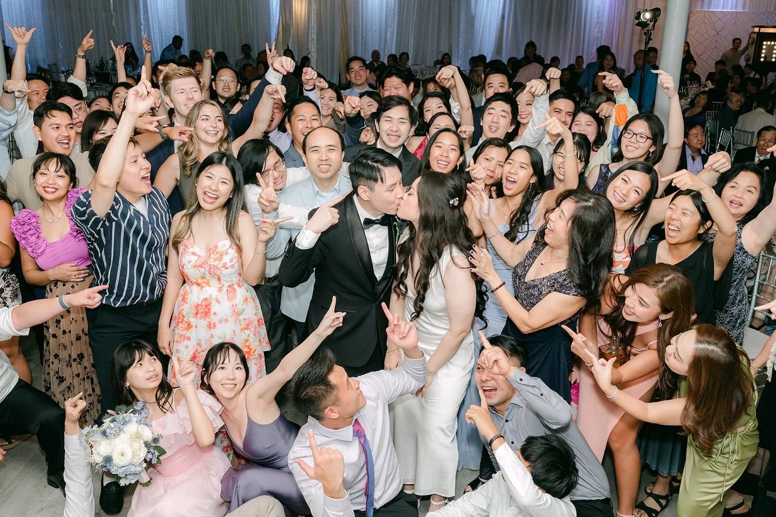 A packed dance floor at Paracel Events