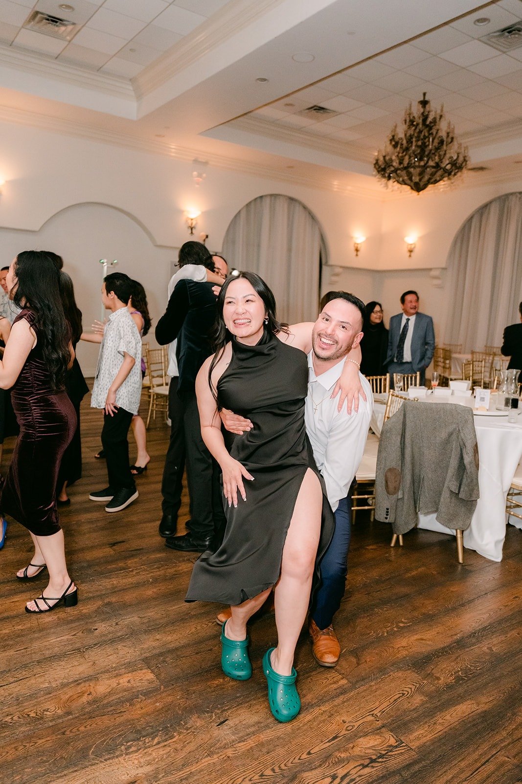 A guest showing off her moves, photographed by One and Only Production
