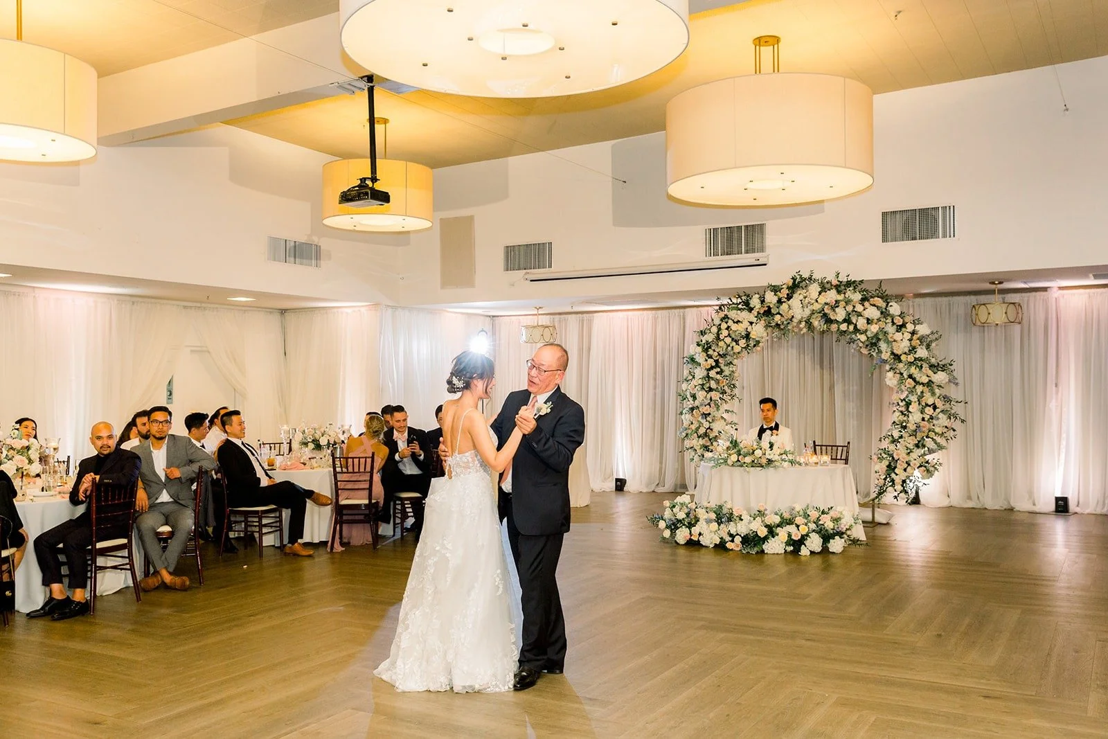 Josephine dancing with her dad