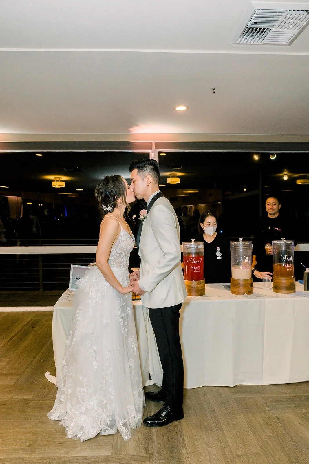 Josephine and David at the boba bar, photographed by One and Only Production