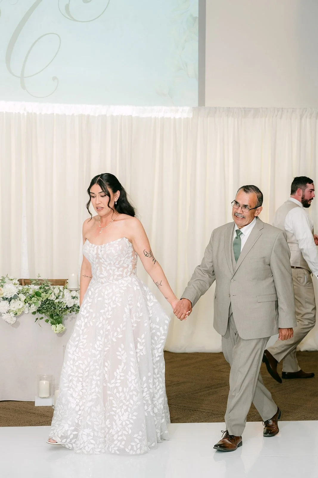 Fernanda dancing with her dad.
