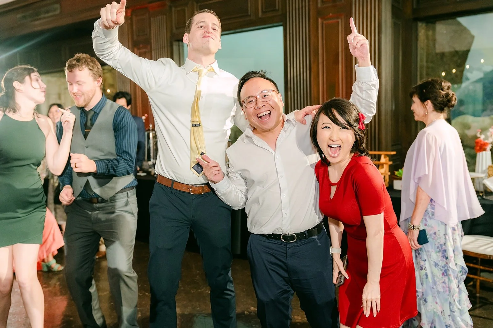 Philip dancing with friends