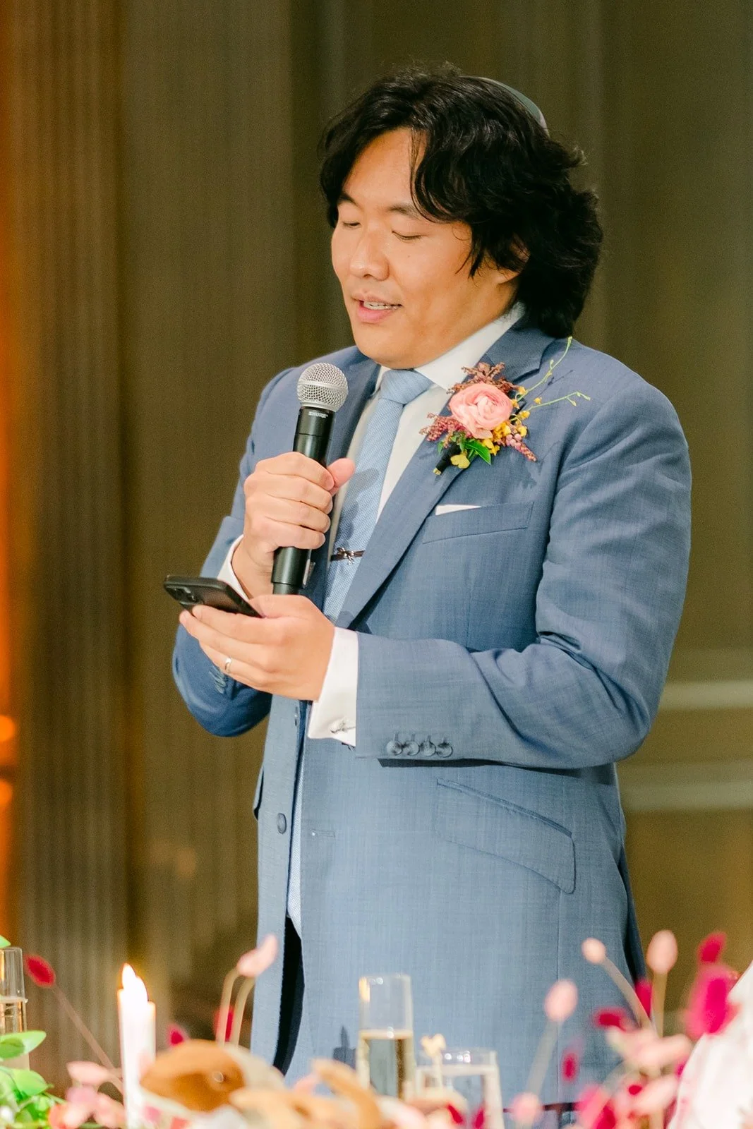 Philip giving a welcome speech