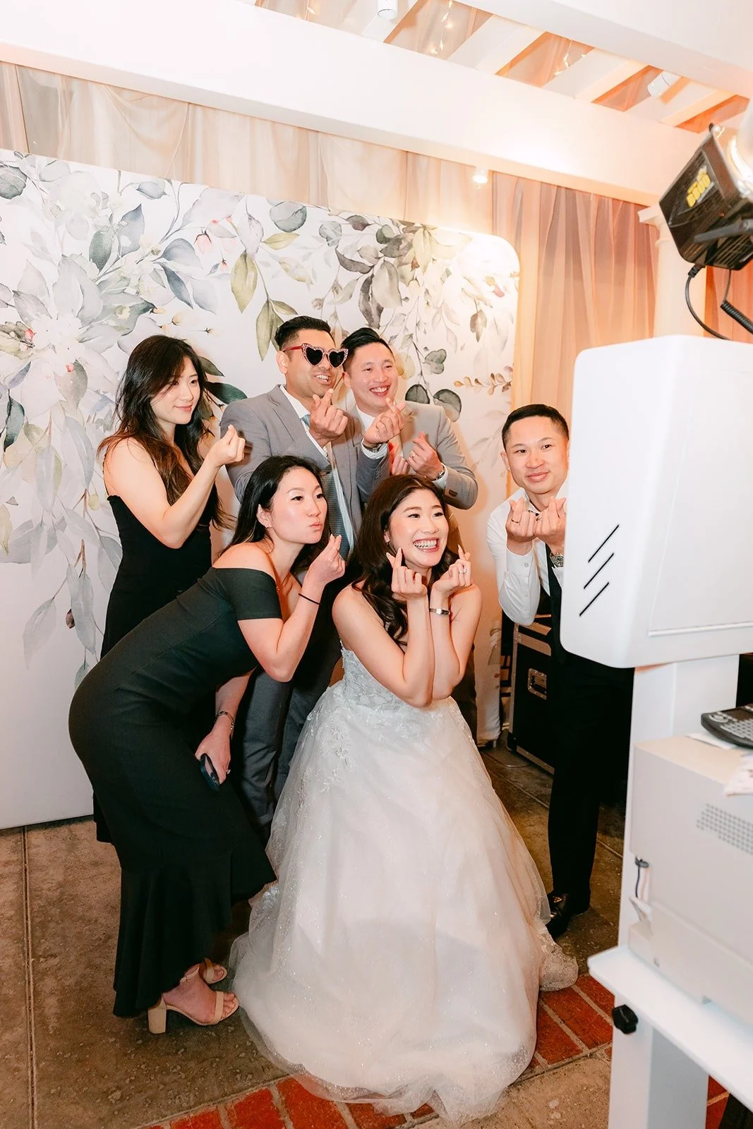Valerie and friends hamming it up at the photo booth