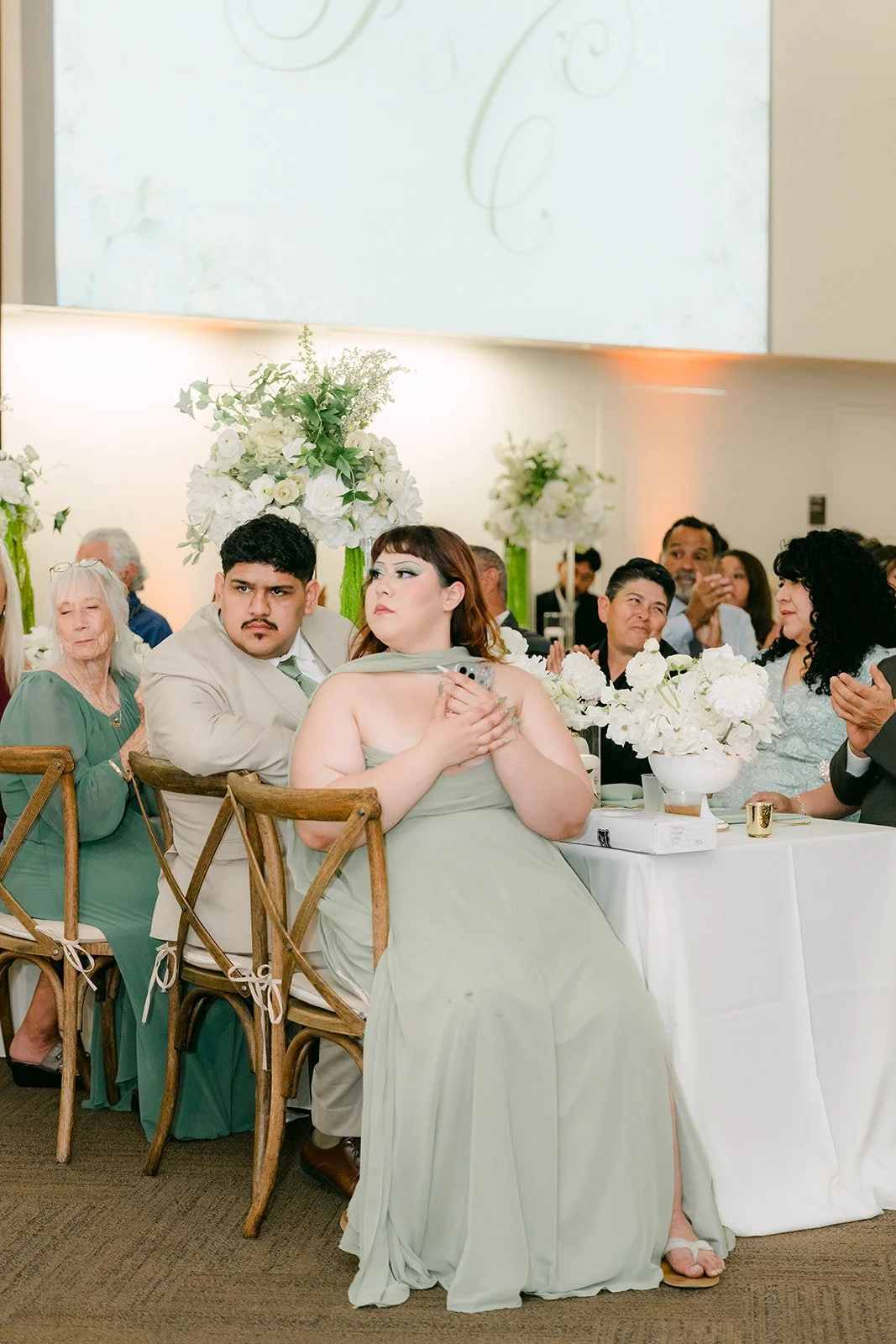 Guests watching the first dance.