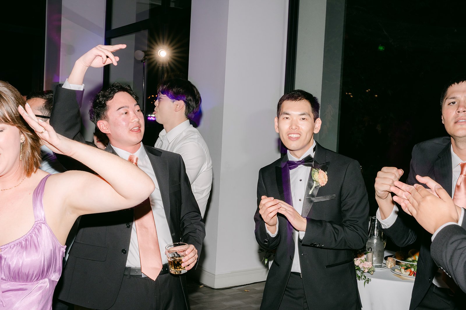 Guests cheering on the dance floor