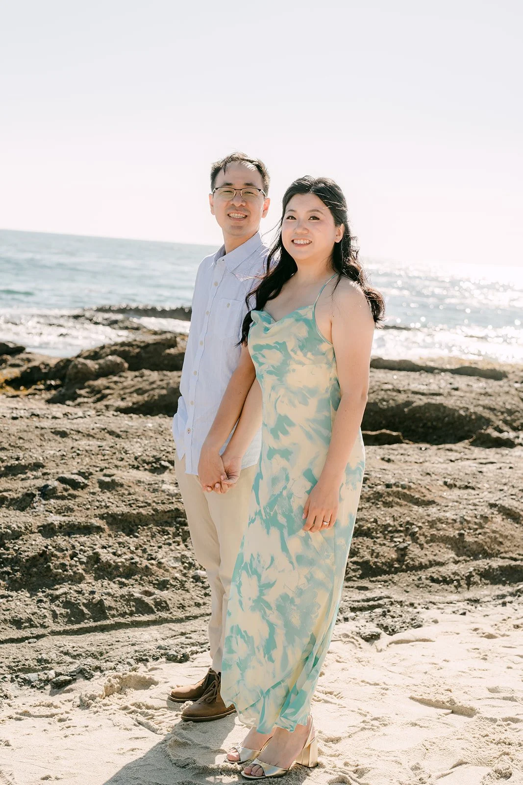 Constance and Lawrence by the tide pools.