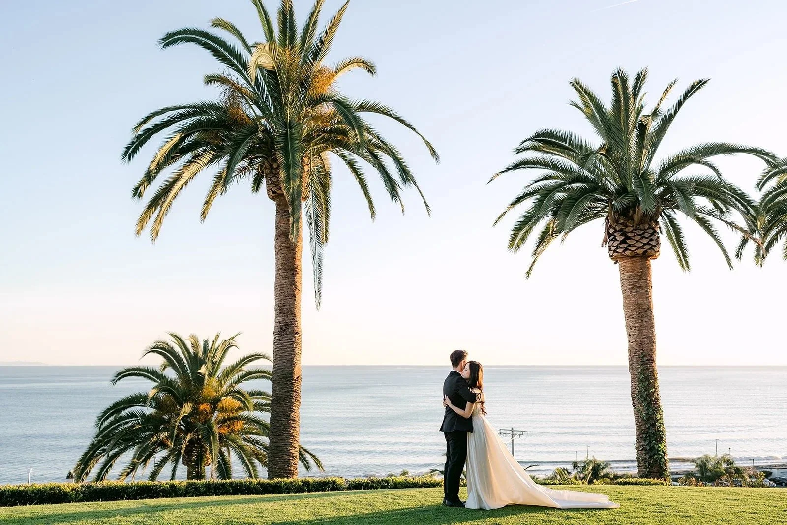 Kelley & Kai's Bel-Air Bay Club wedding in Pacific Palisades, photographed by One and Only Production.