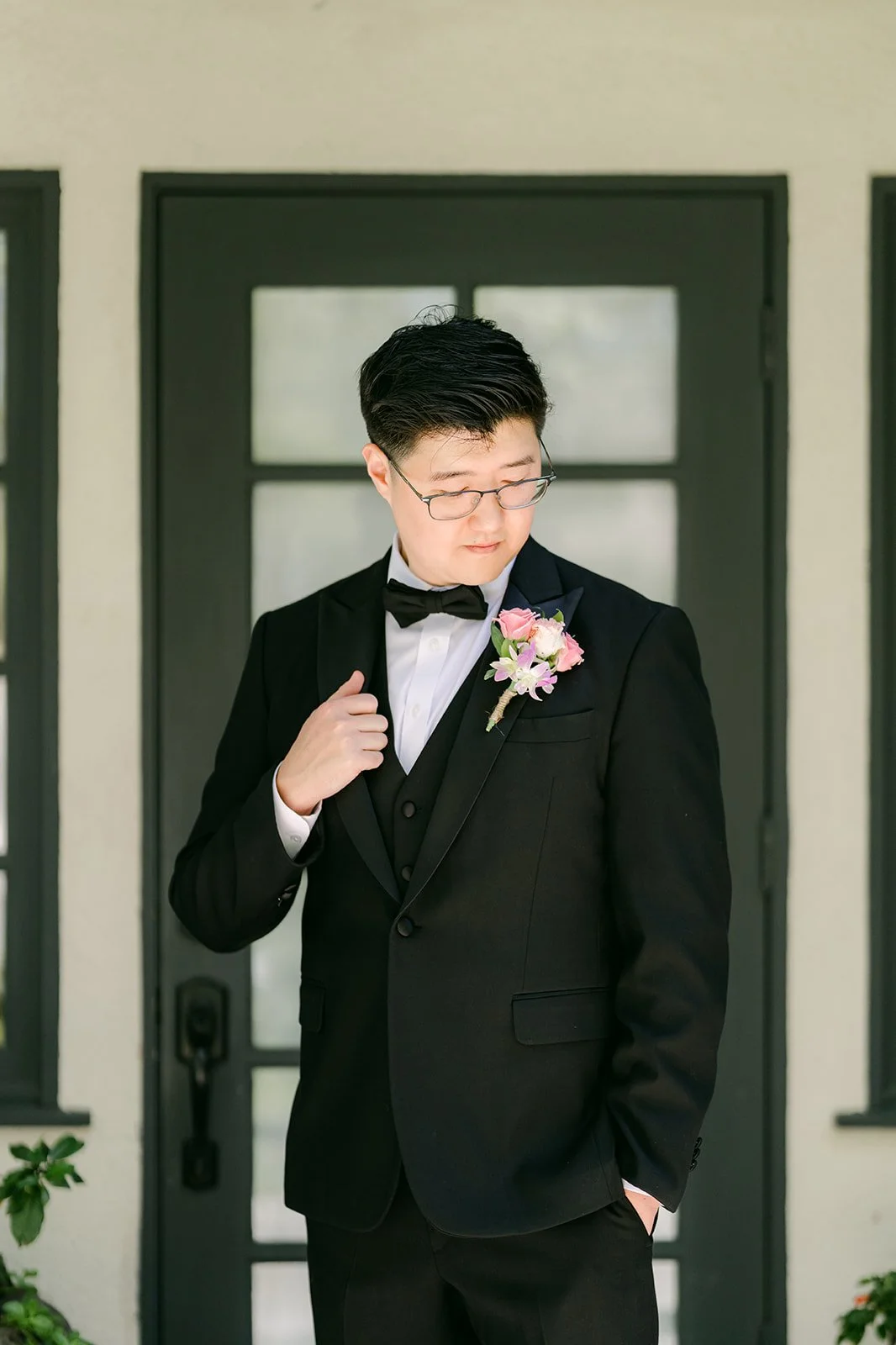 Joshua in a doorway at Summit House