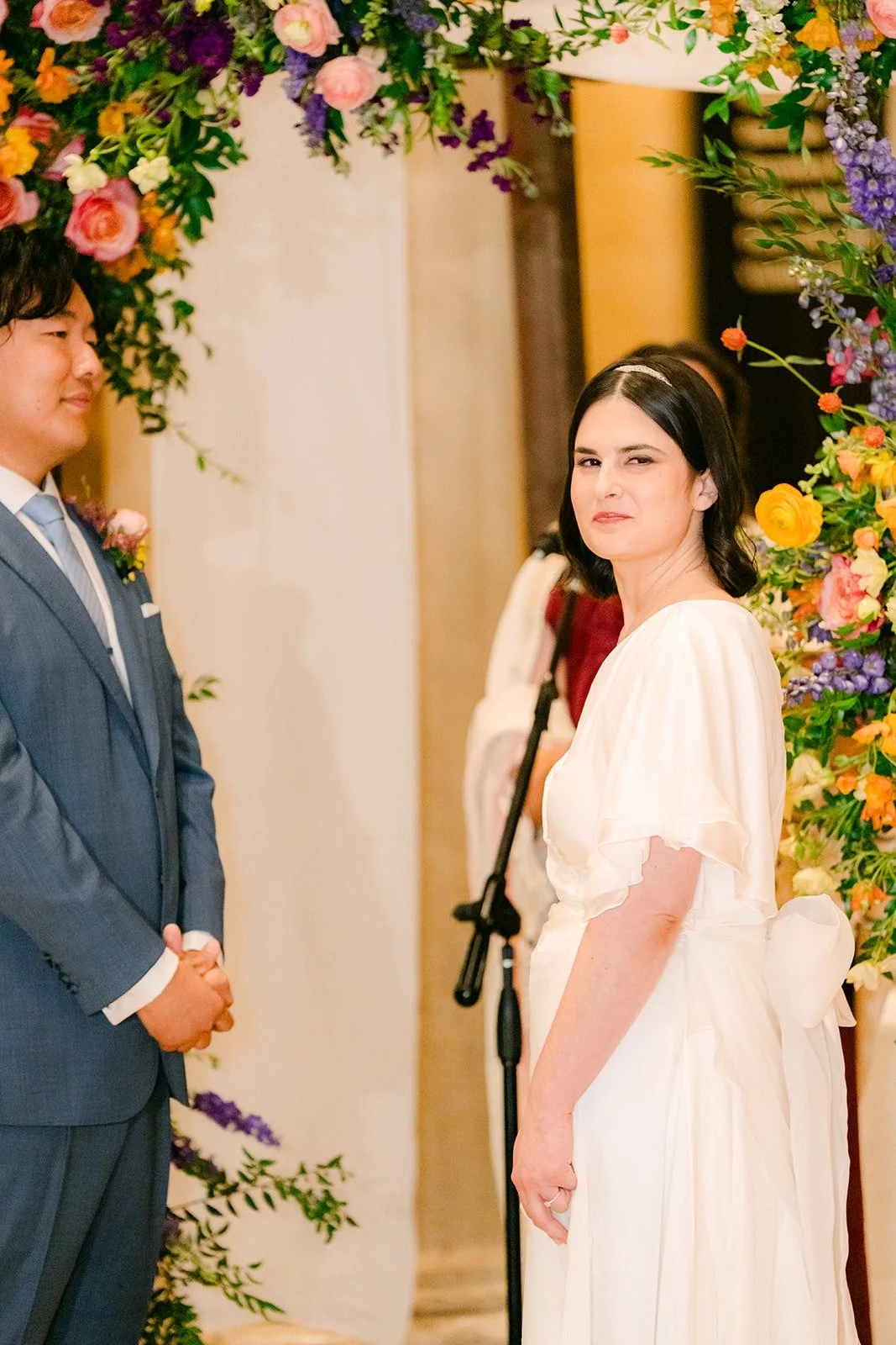 Jessie speaking during the ceremony