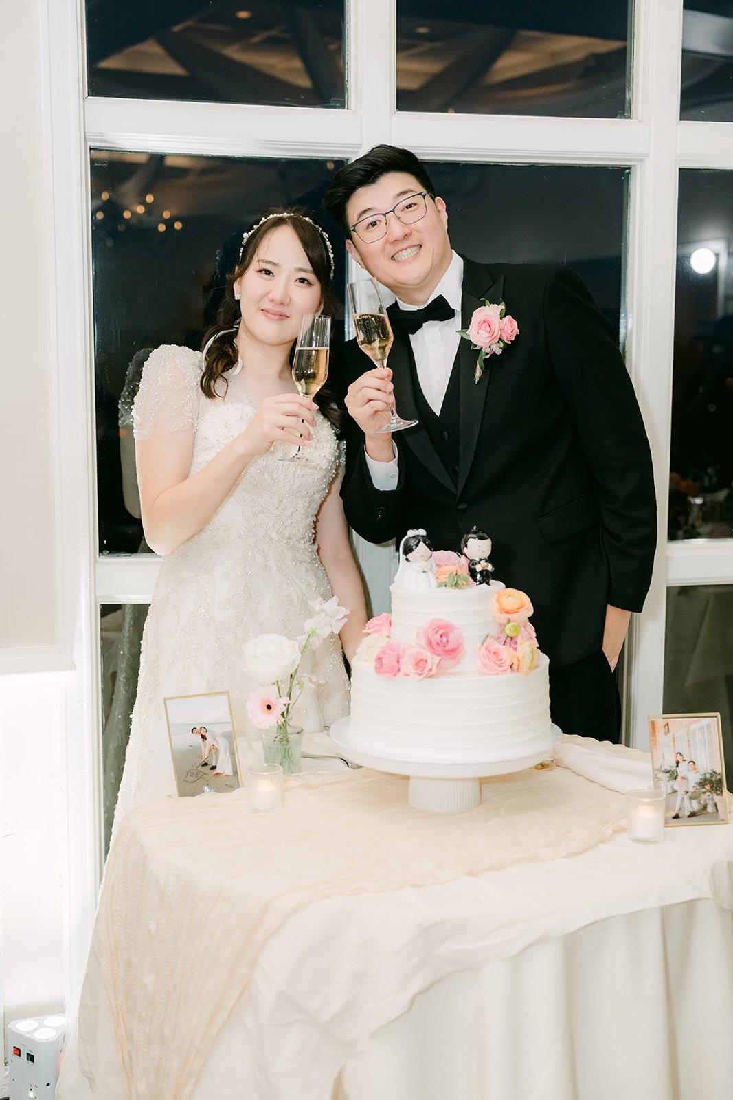 Judy and Joshua sharing a bite of cake