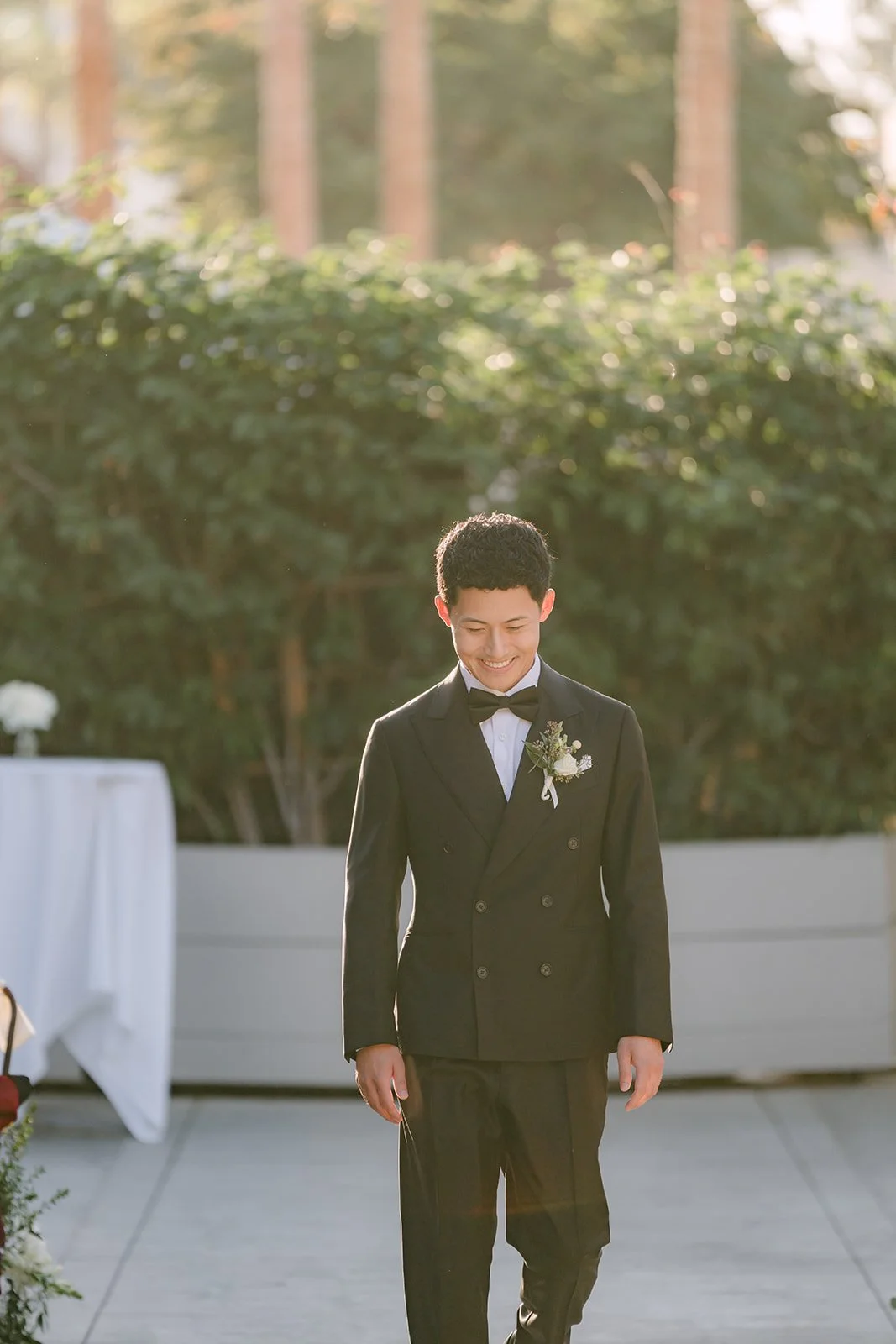 Richard walking down the aisle