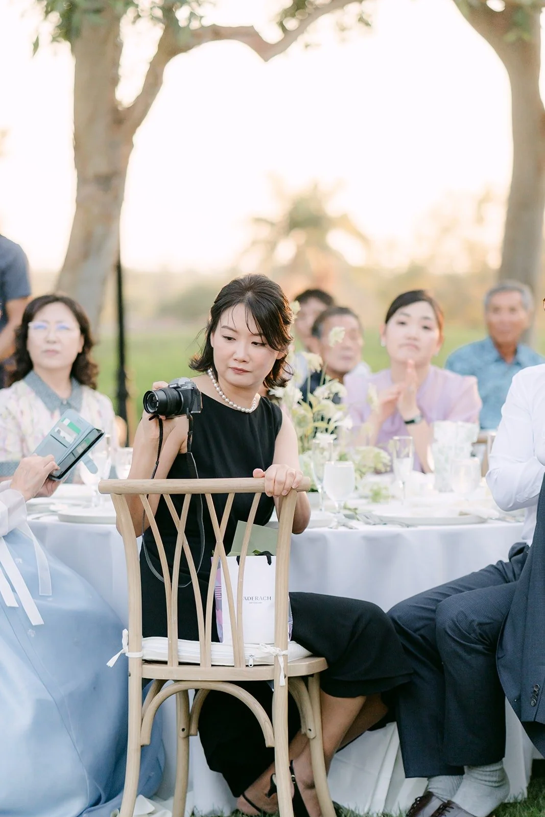 Guests smiling at the speeches