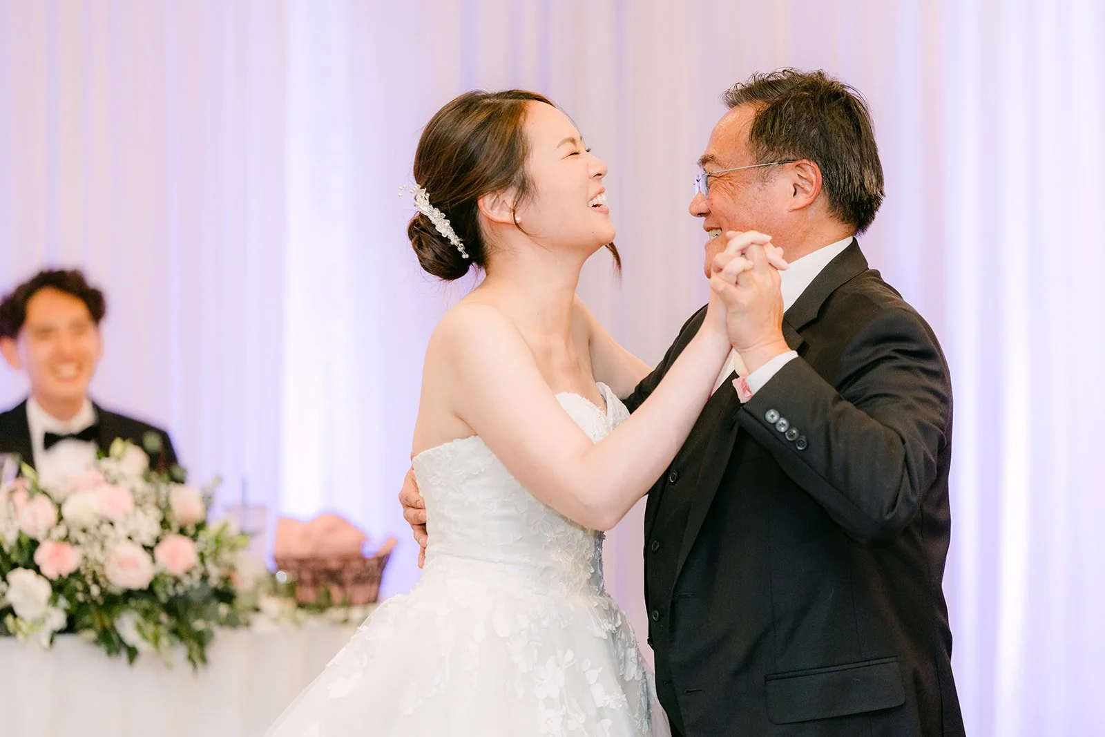 Father daughter dance at the reception