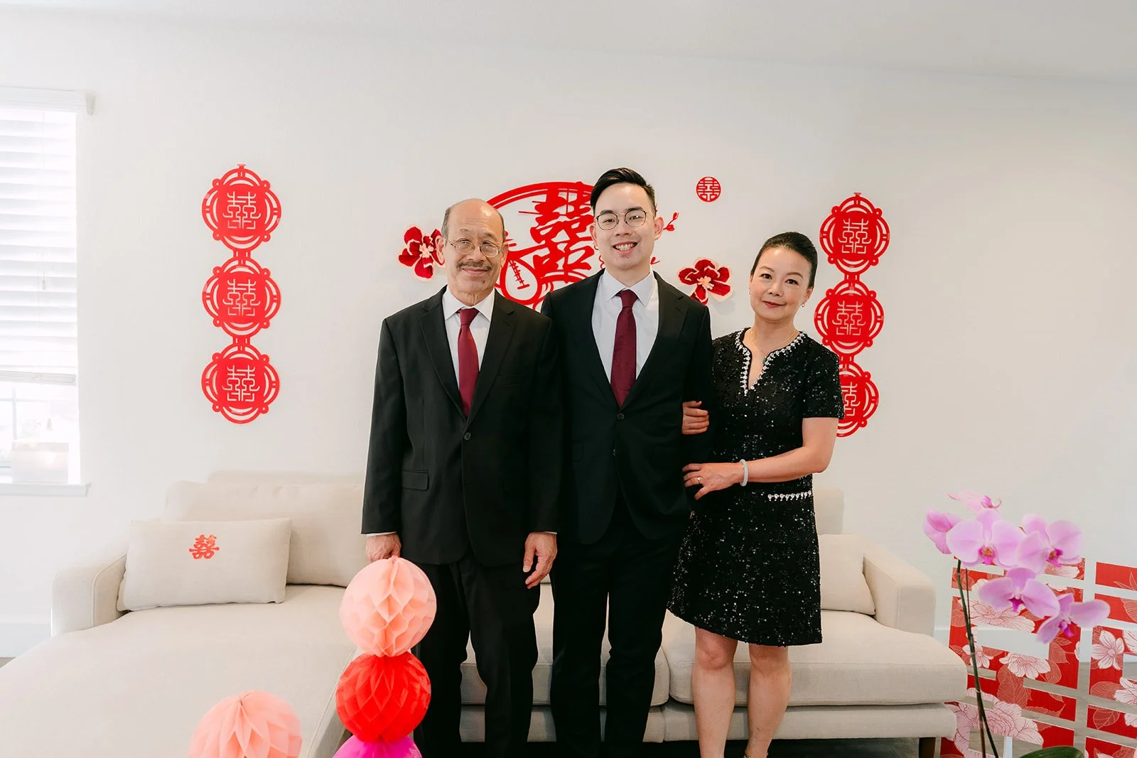 Pauline and Ken with family members.
