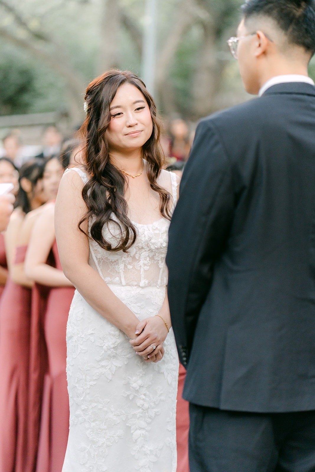 Shayna faces Robert as the ceremony begins