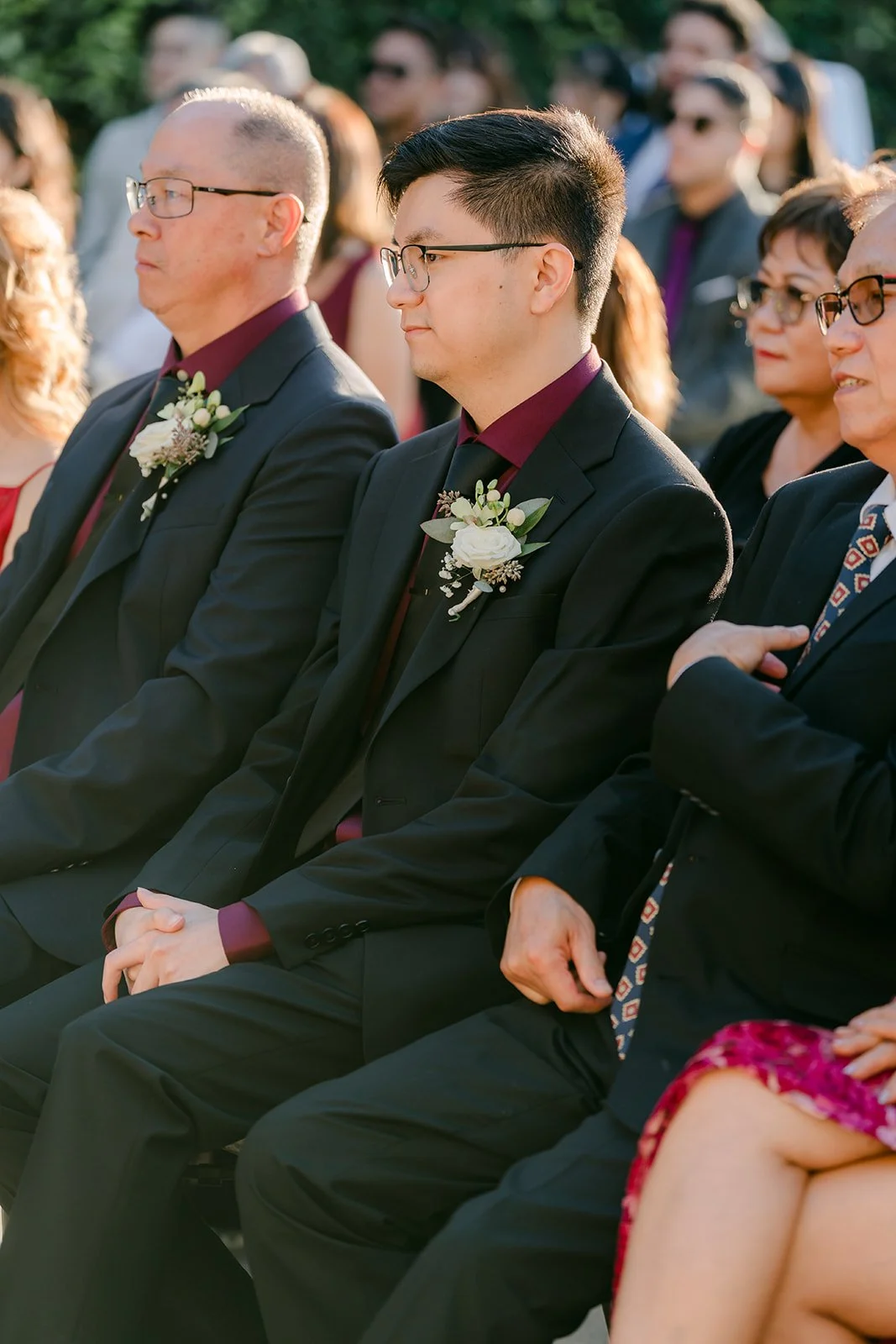 Guests watching the ceremony