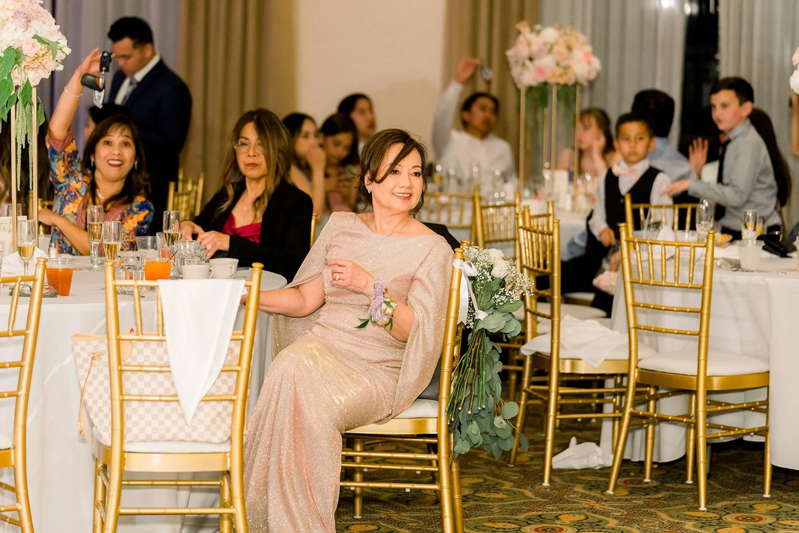 Guests at their tables during the reception