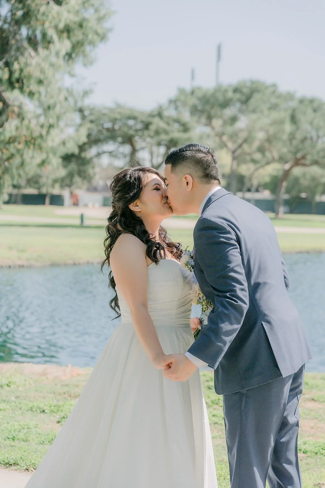 Jordan kissing Florence's forehead after the first look