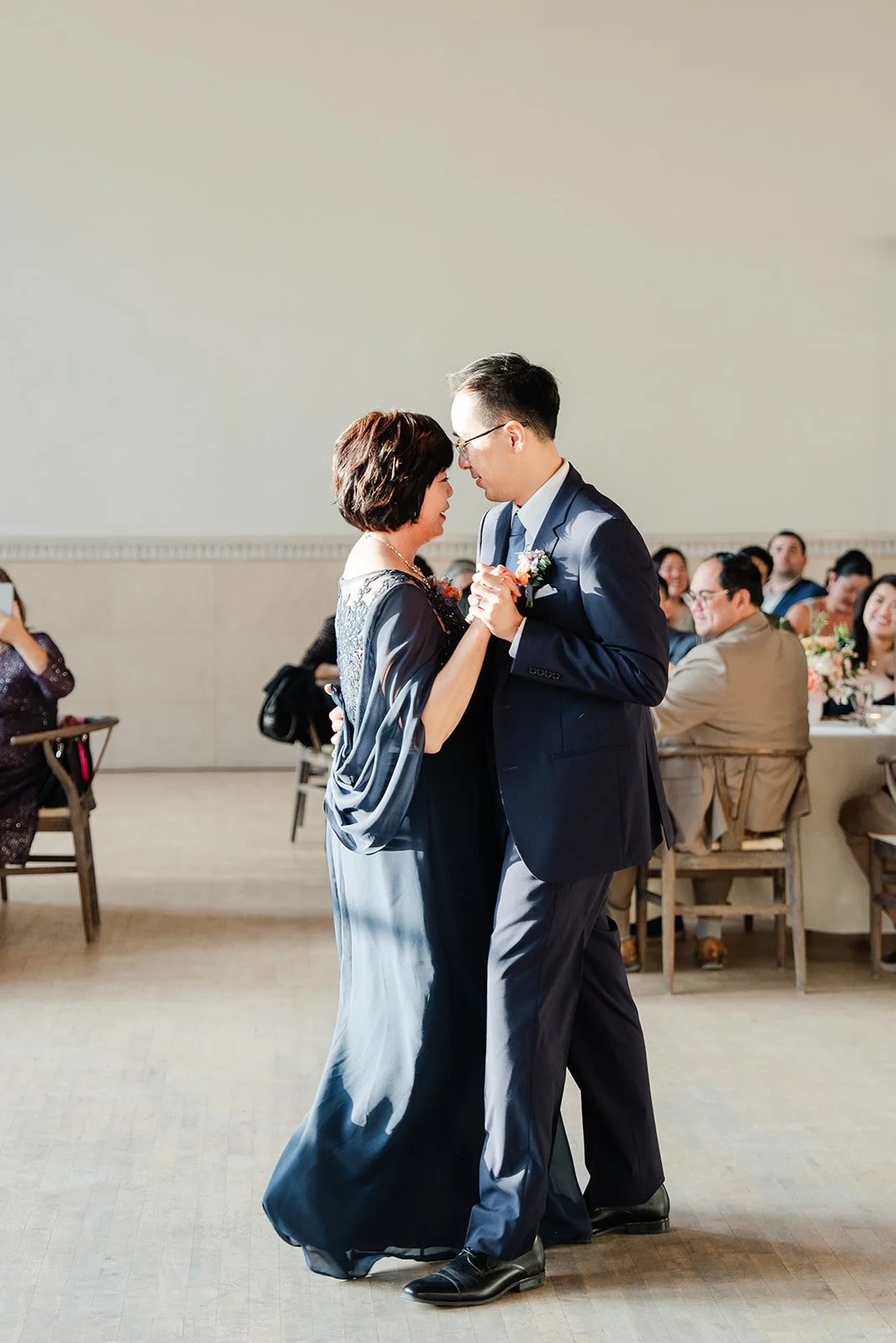 Mother son dance with Lawrence and his mom