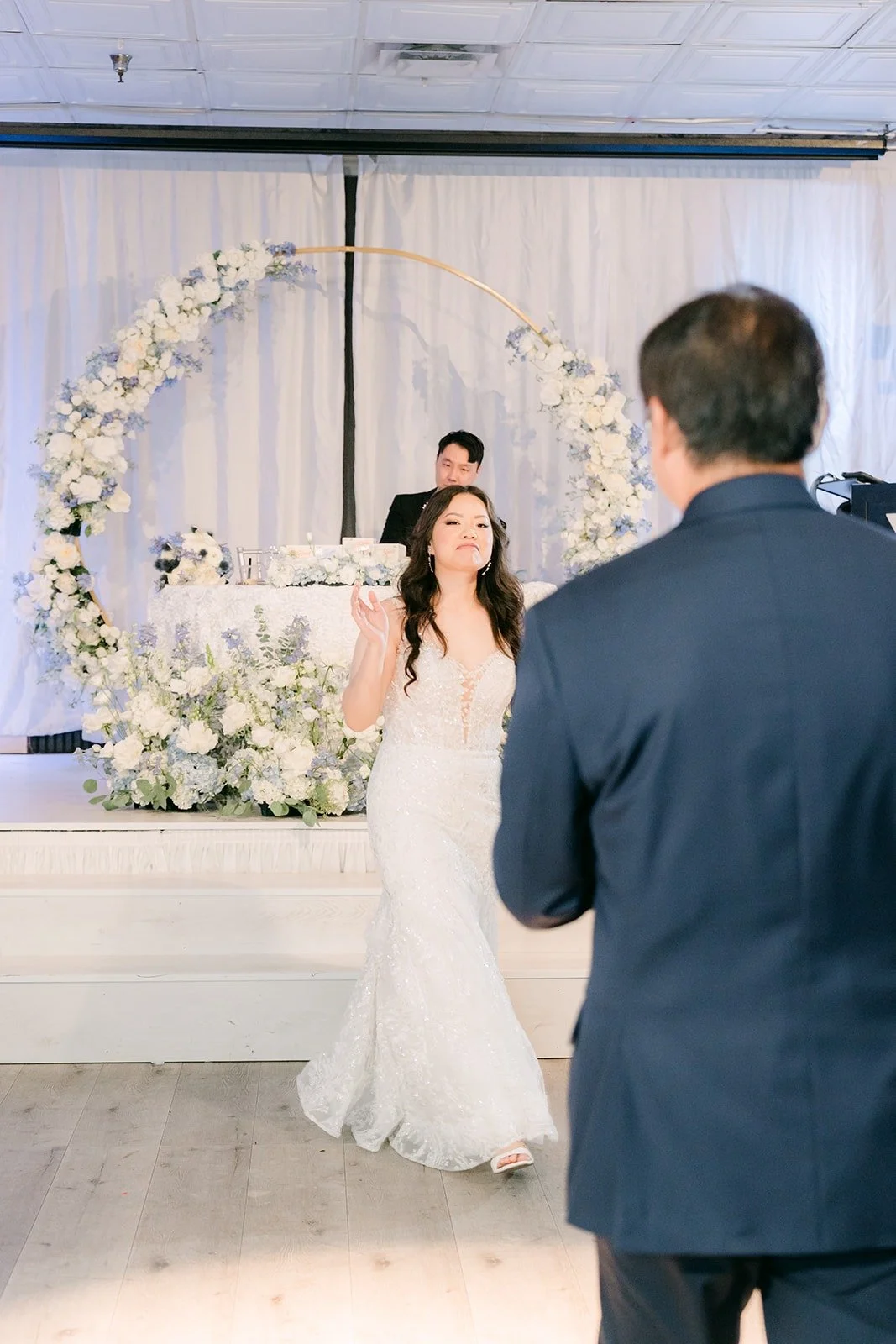 Emily dancing with her dad