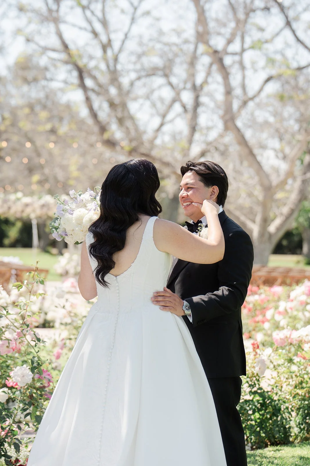 Mariam and David's emotional first look