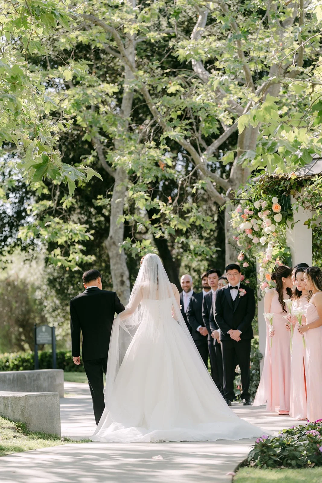 Judy walking down the aisle
