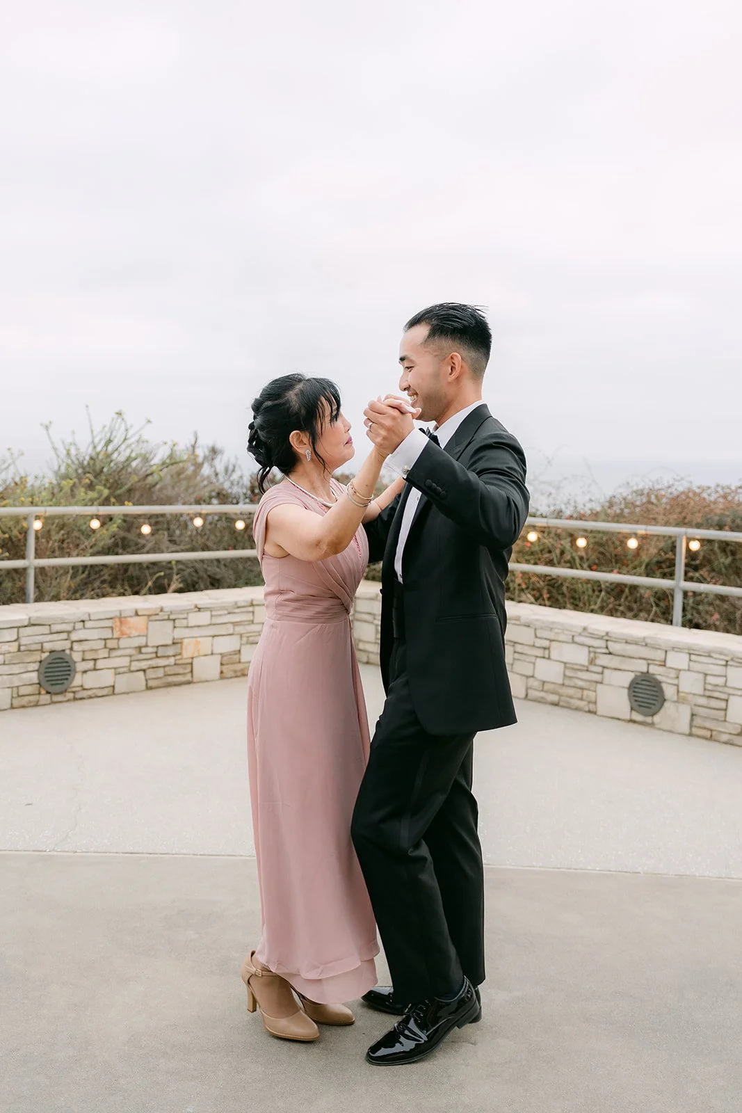 Vincent and his mom during the mother son dance