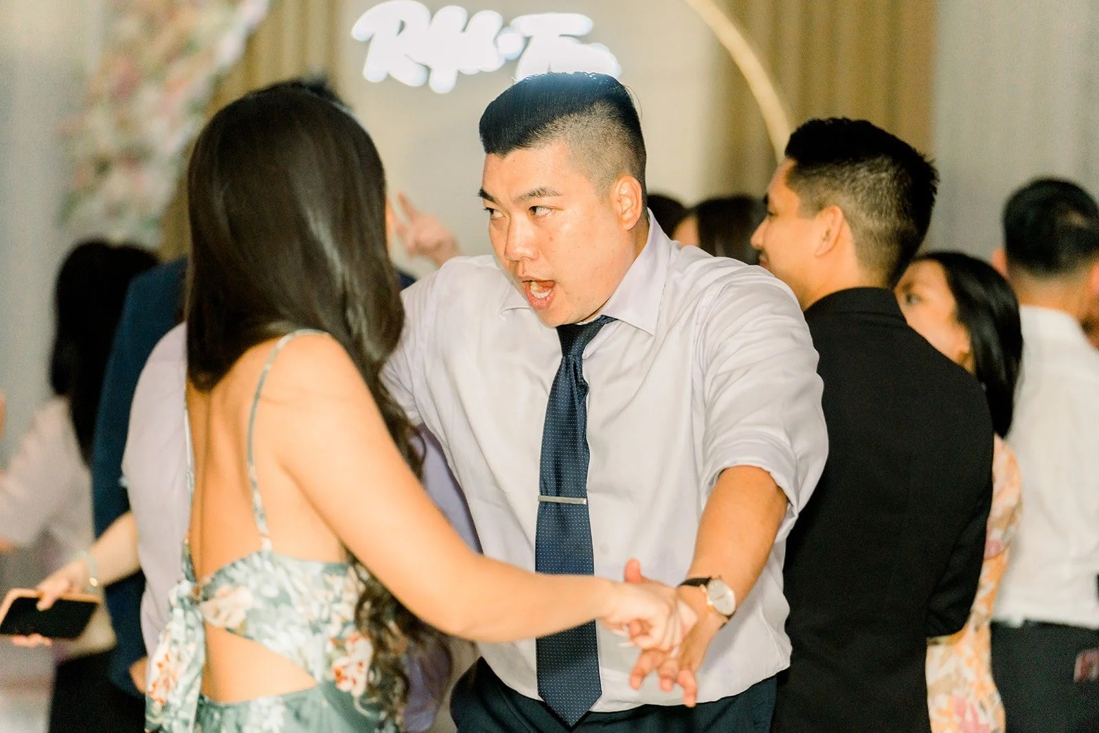 Ralph dancing with friends