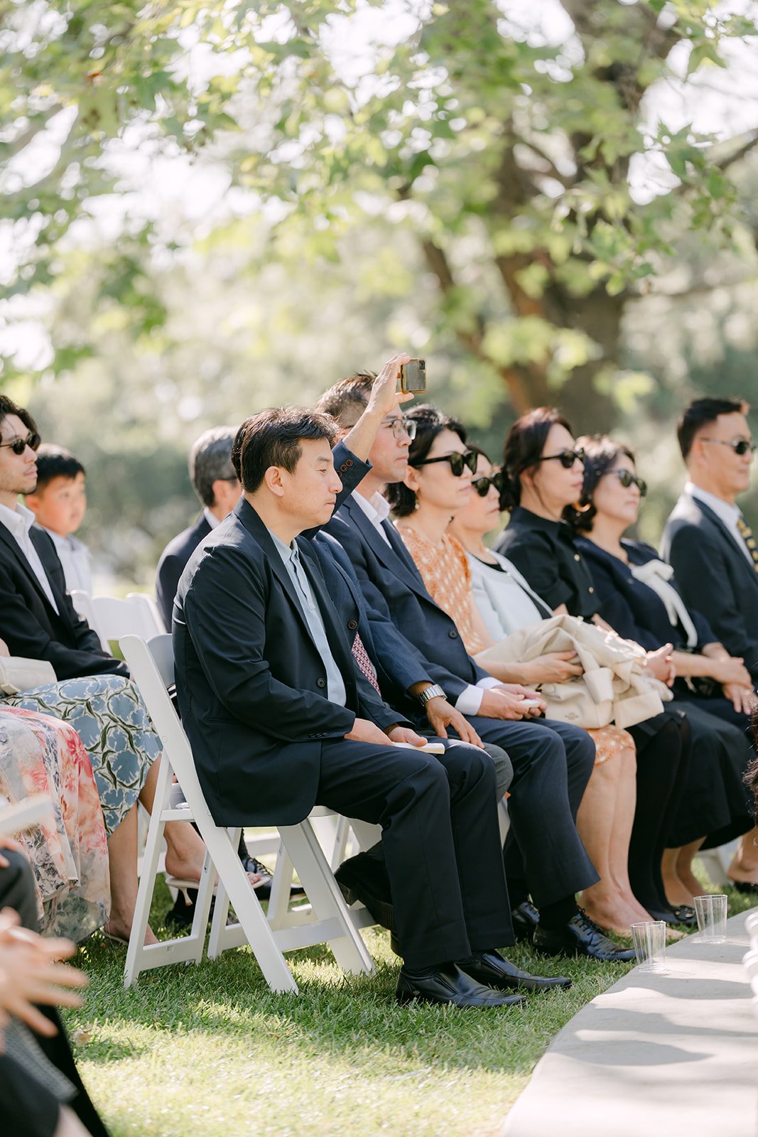 Guests watching the ceremony