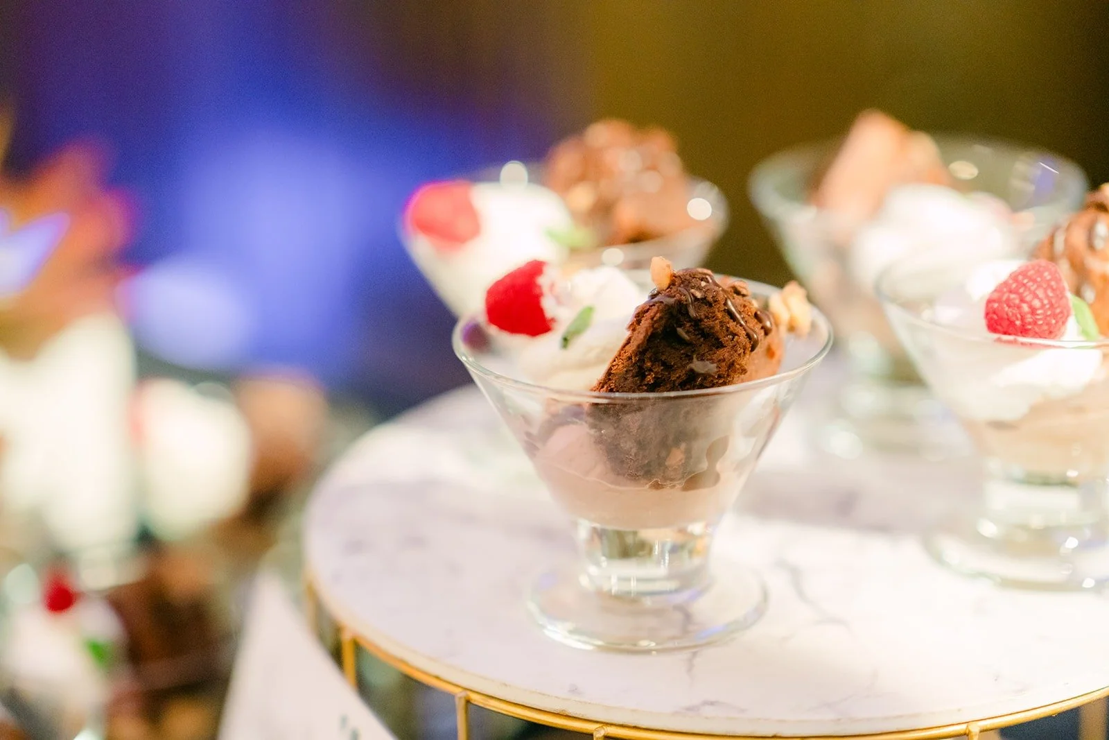 Close up of a dessert cup, photographed by One and Only Production