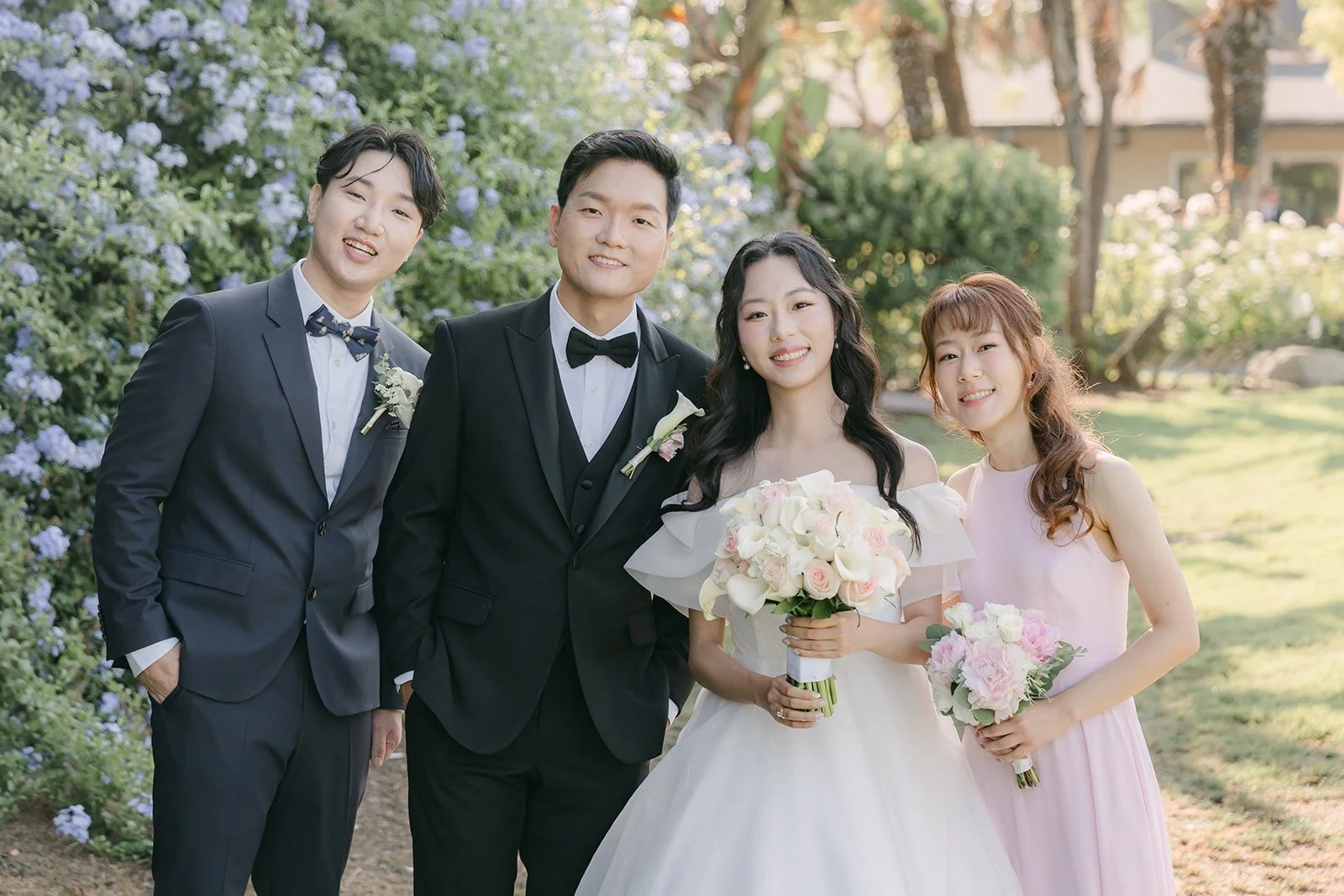 Jeannie, Eunsang, Stephanie and Andrew laughing together