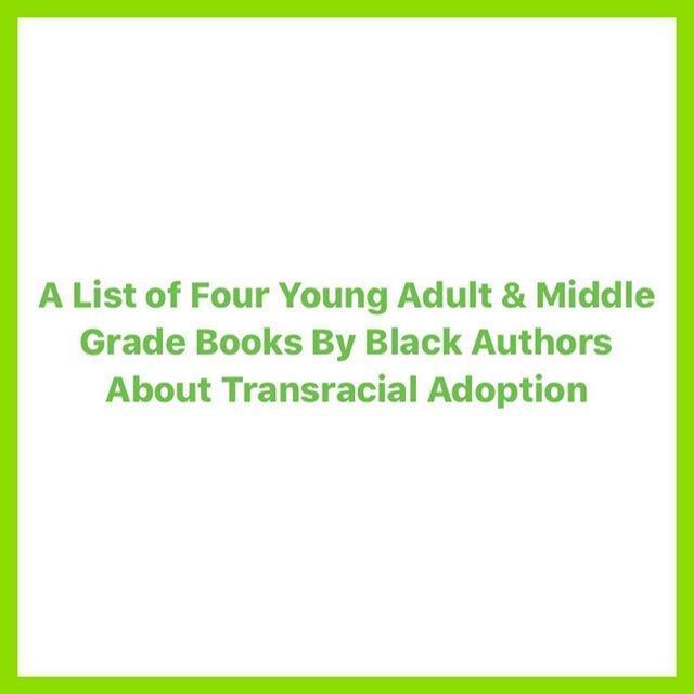 New book lists up on Everybody Books! Find 4 Young Adult &amp; Middle Grade Books By Black Authors About Transracial Adoption! 
Link in bio: https://linktr.ee/everybodybooks
#BlackLivesMatter
#blackstoriesmatter 
#transracialadoption 
#adoption