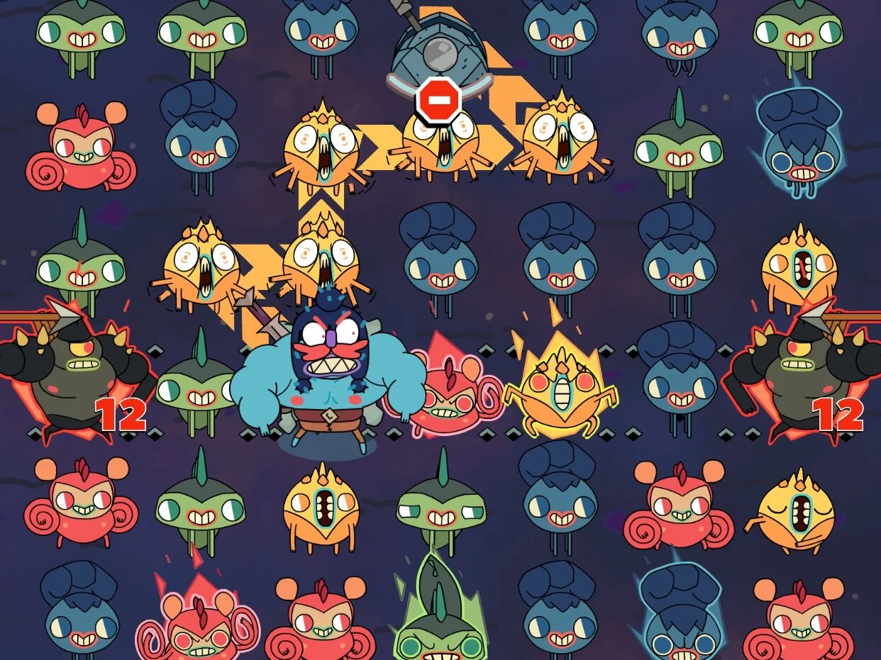 These jerks will manage to deal damage to each other, so long as Jorj isn’t in the way when he ends his turn…