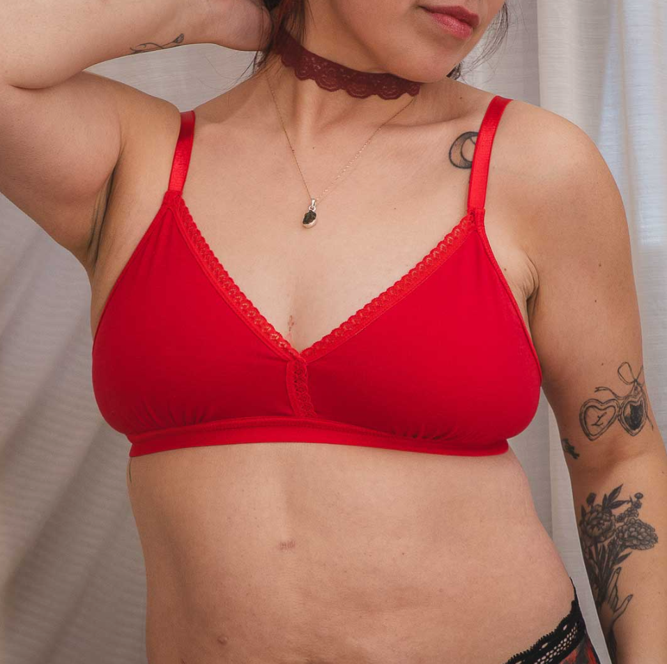 Rose Red Cloudsoft Everyday Adjustable Bralette