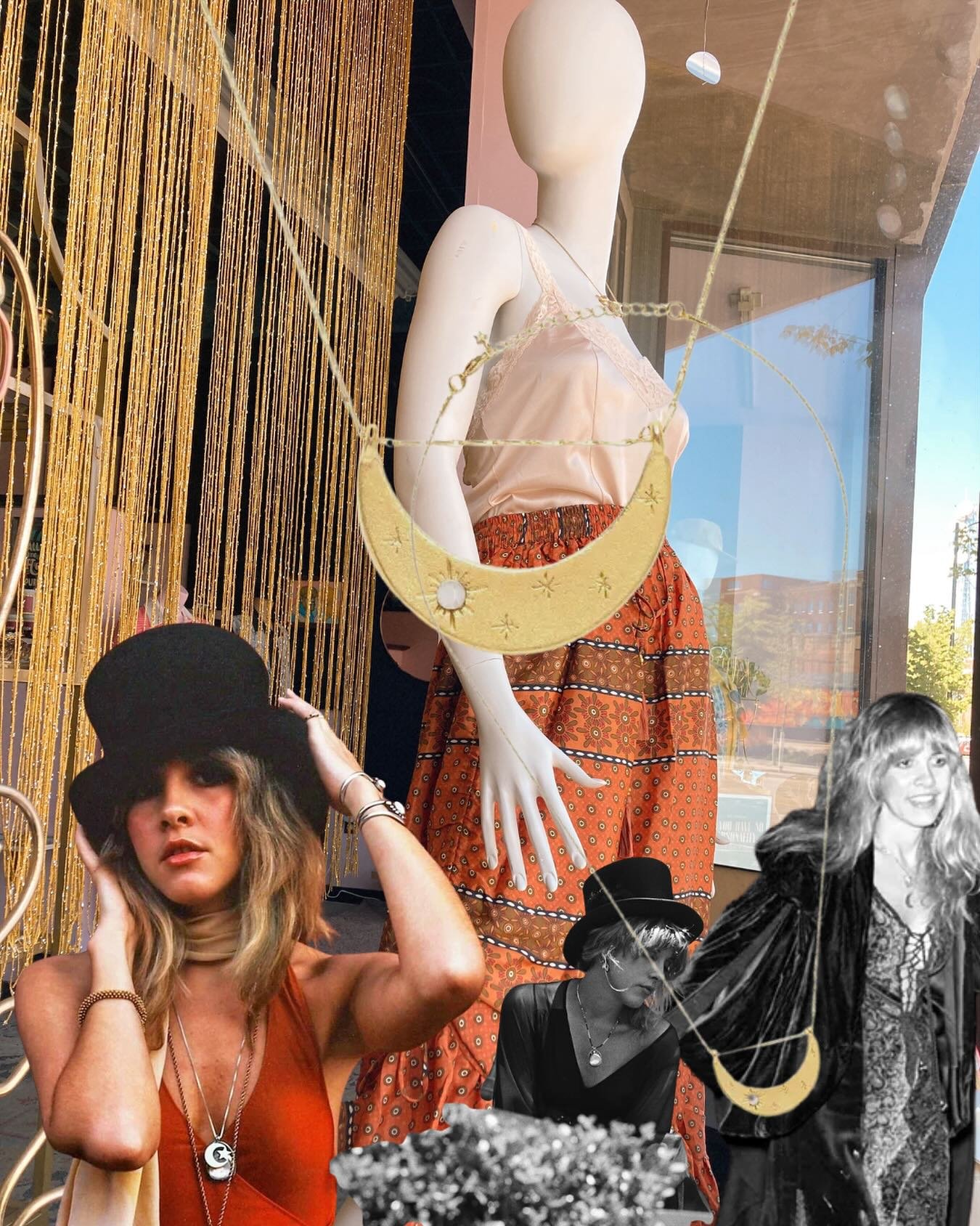 A necklace befitting of the queen Stevie Nicks 🌙 

New beauties just added IN-STORE &amp; ONLINE ⬇️ 

🔗 in bio

#carmineandhayworth