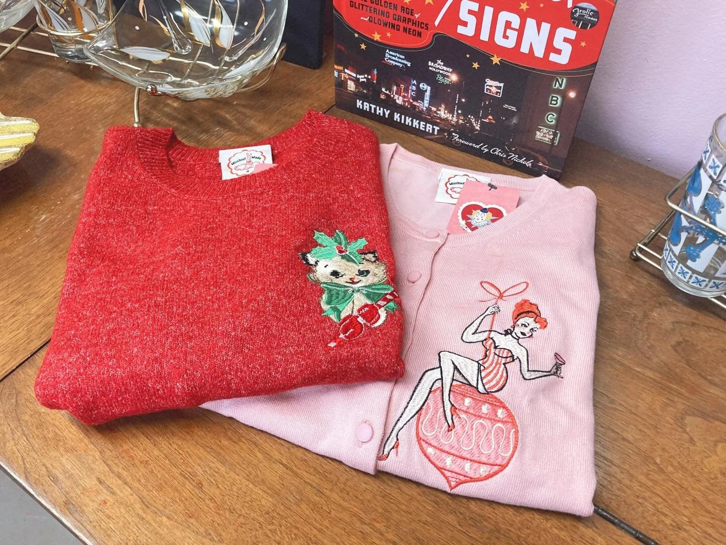 Holidays but with pinups &amp; kittens 💕

OBSESSED with our latest arrivals from @mischief_made_me 😍

Available IN-STORE &amp; ONLINE ⬇️

🔗 in bio

#carmineandhayworth