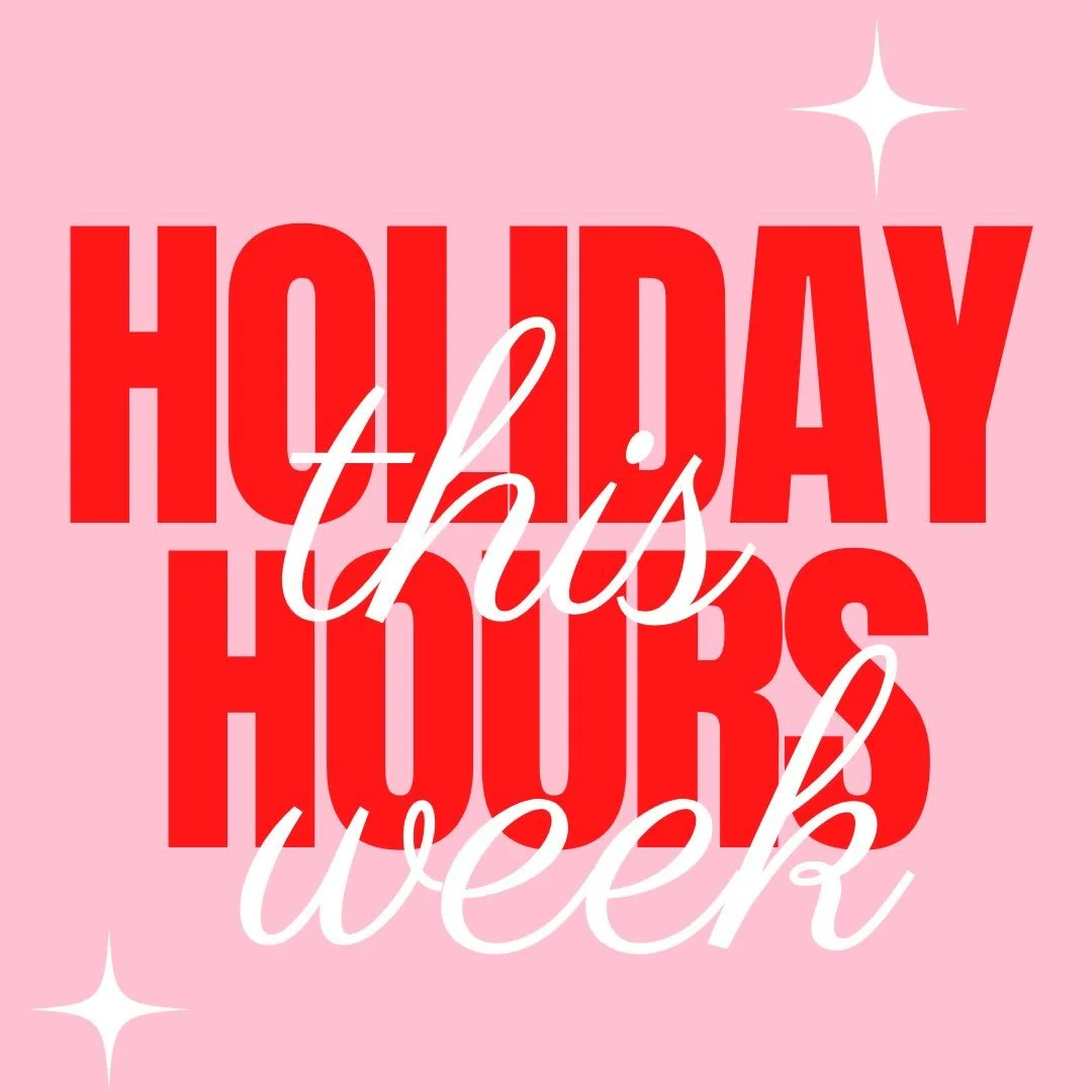 ✨ HEADS UP ✨

The days are ticking until my yearly week off, so stop in while you can!

I&rsquo;ll be OPEN Tuesday &amp; Wednesday regular hours ⬇️

Then CLOSED through the 9th 😁

I&rsquo;ll see you soon 💕

#carmineandhayworth
