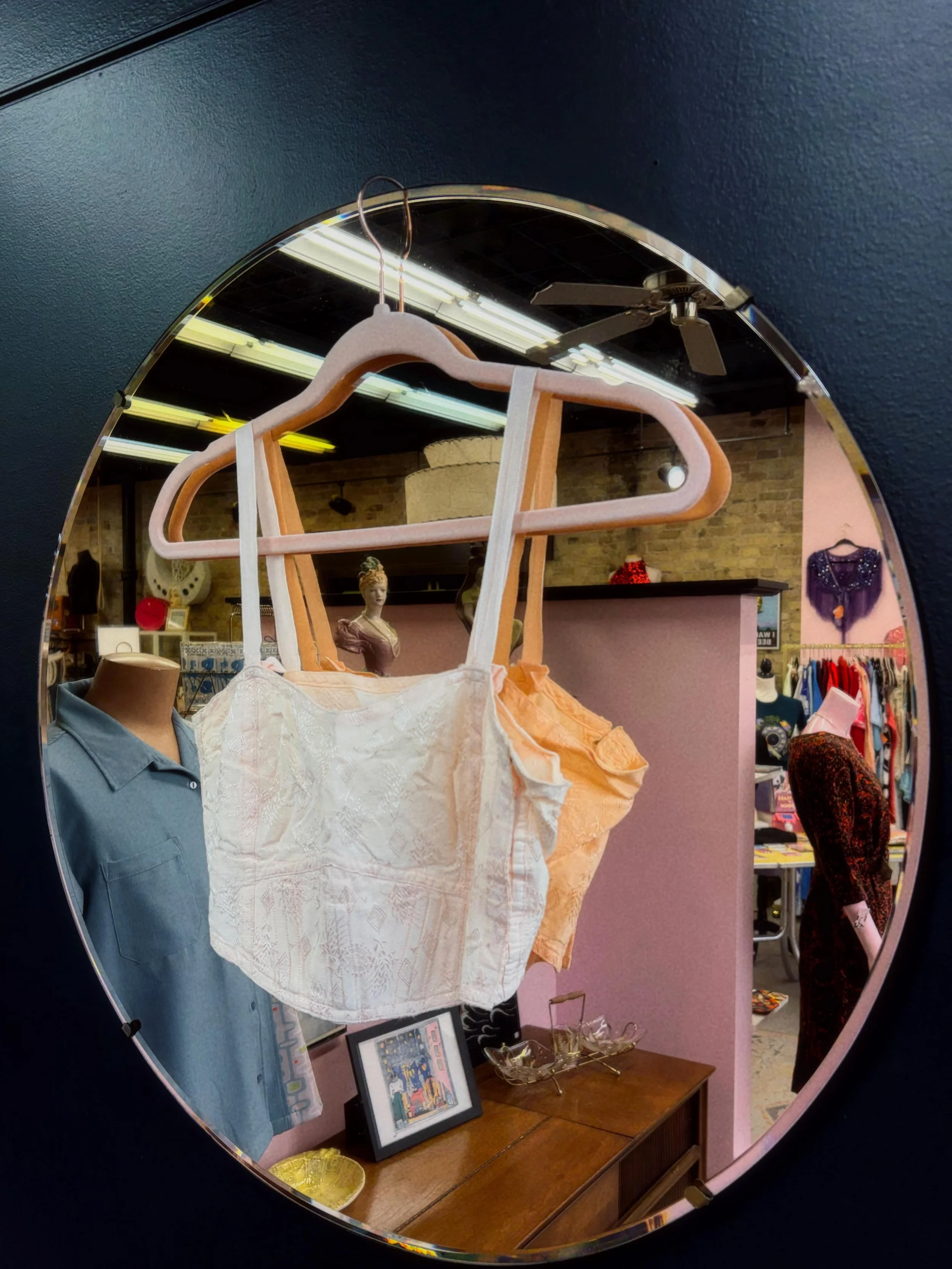 🚨 Calling all vintage lingerie lovers! 🚨 

Lingerie pre-1960s is getting harder to find especially in good condition!

This 1940s peachy pink beauty is ready for its new love affair 💕

Available IN-STORE &amp; ONLINE ⬇️

🔗 in bio

#carmineandhayw