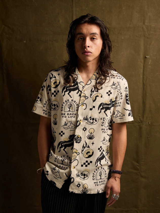 Cowboy Coffee Button-Up