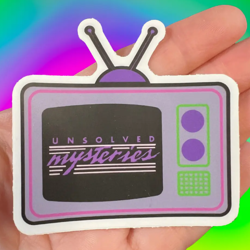 Unsolved Mysteries Vinyl Sticker