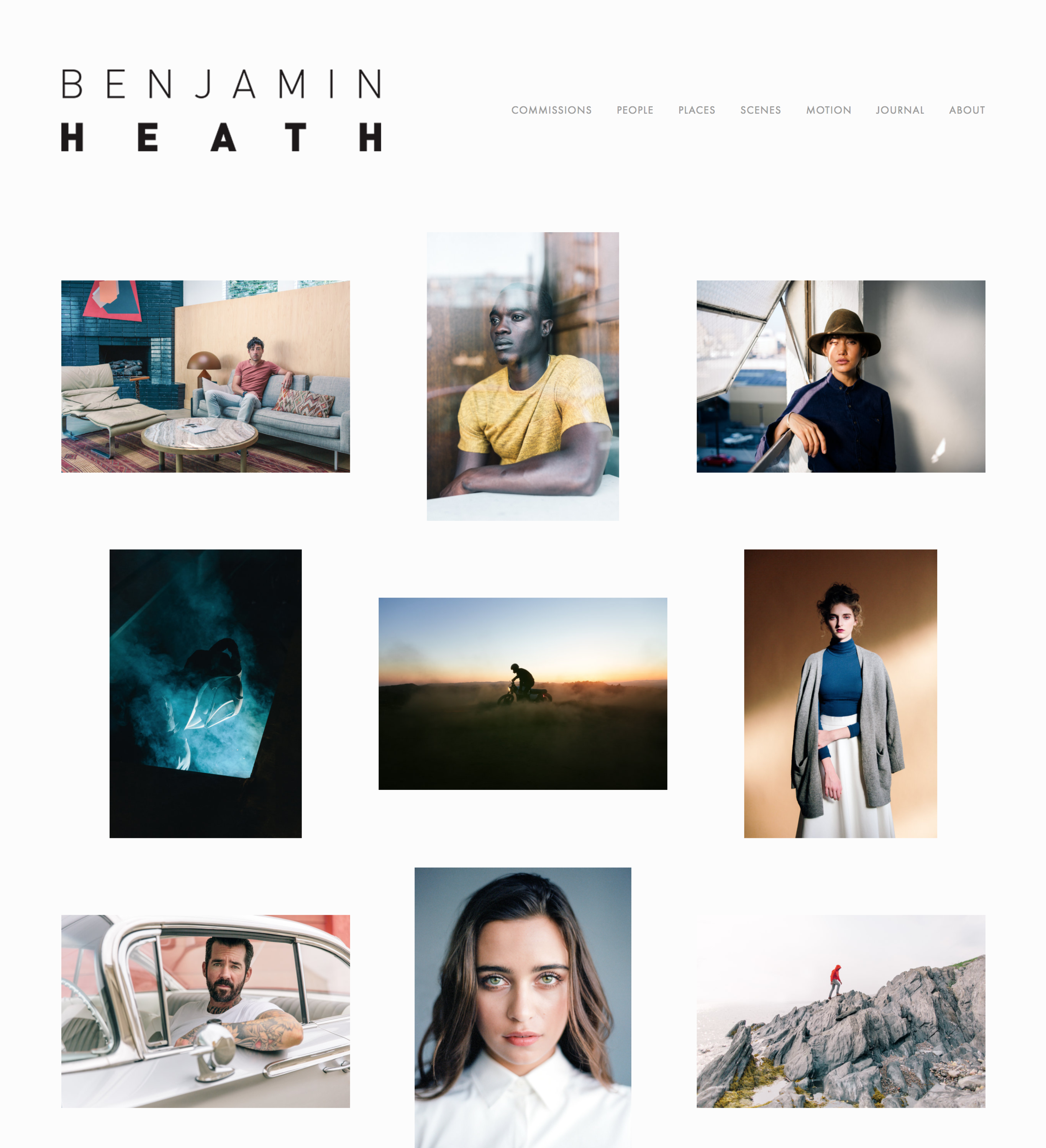 Benjamin Heath Photography Website