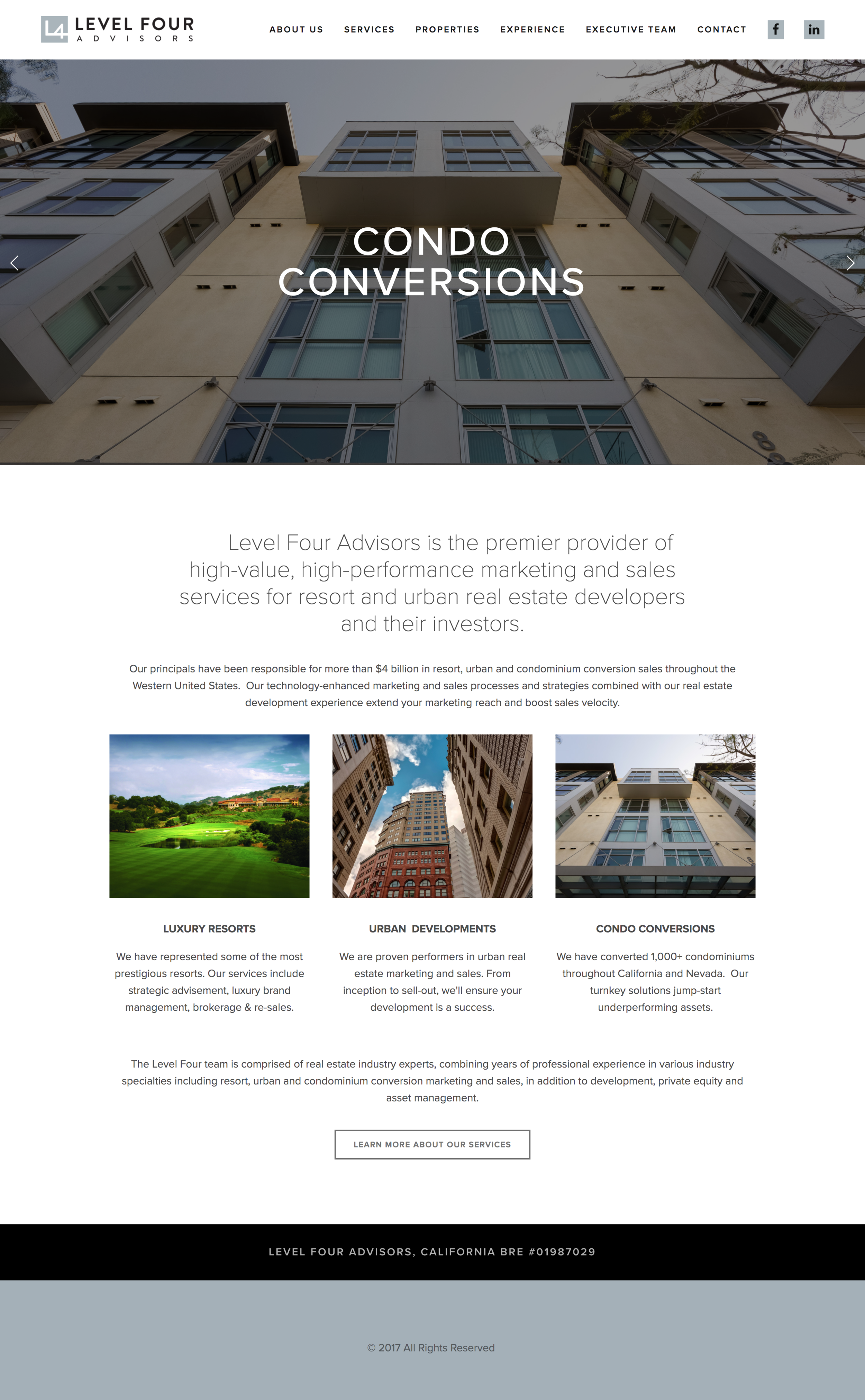 Level 4advisors Real Estate Website