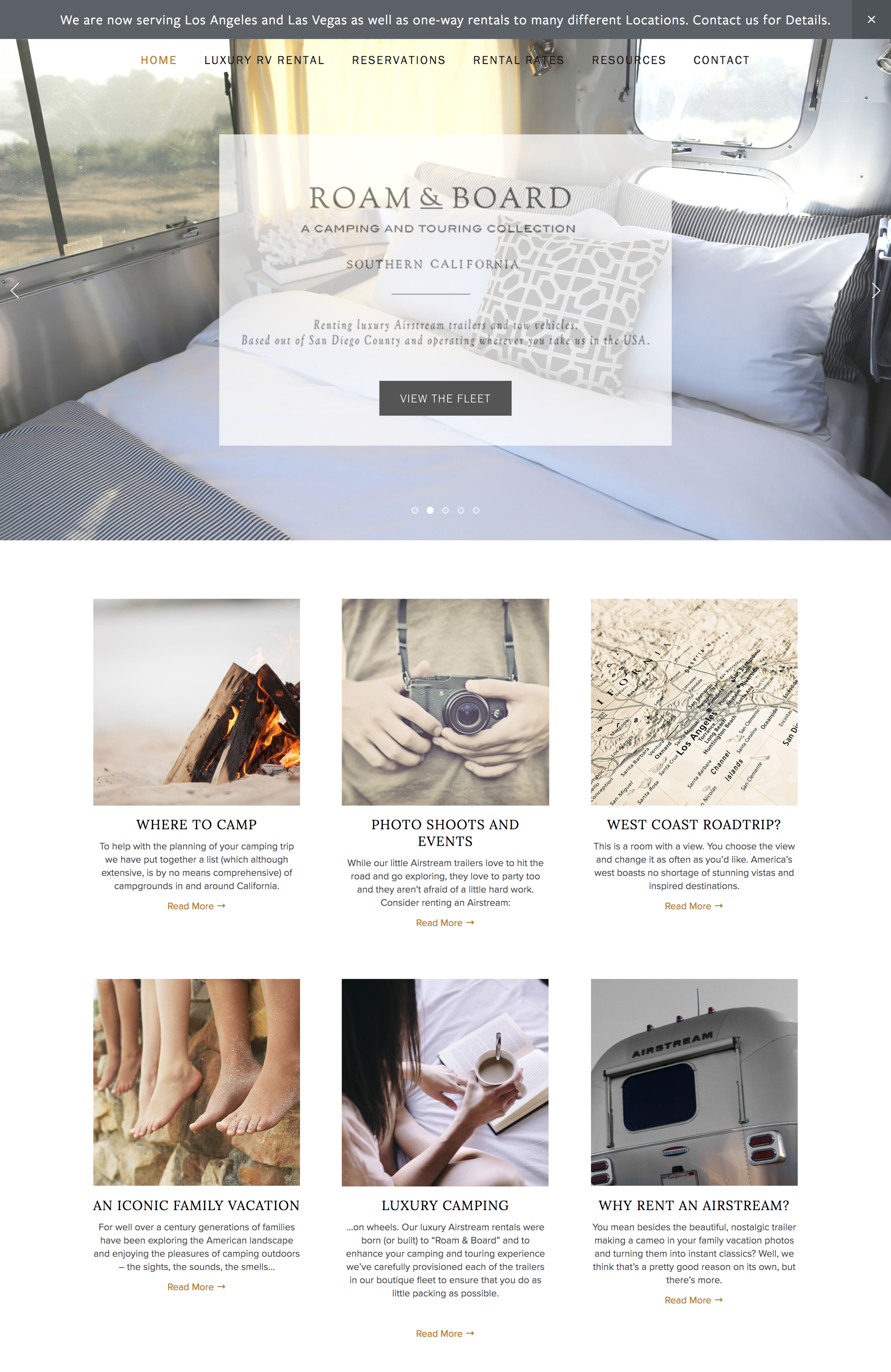 Room and Board Travel Website