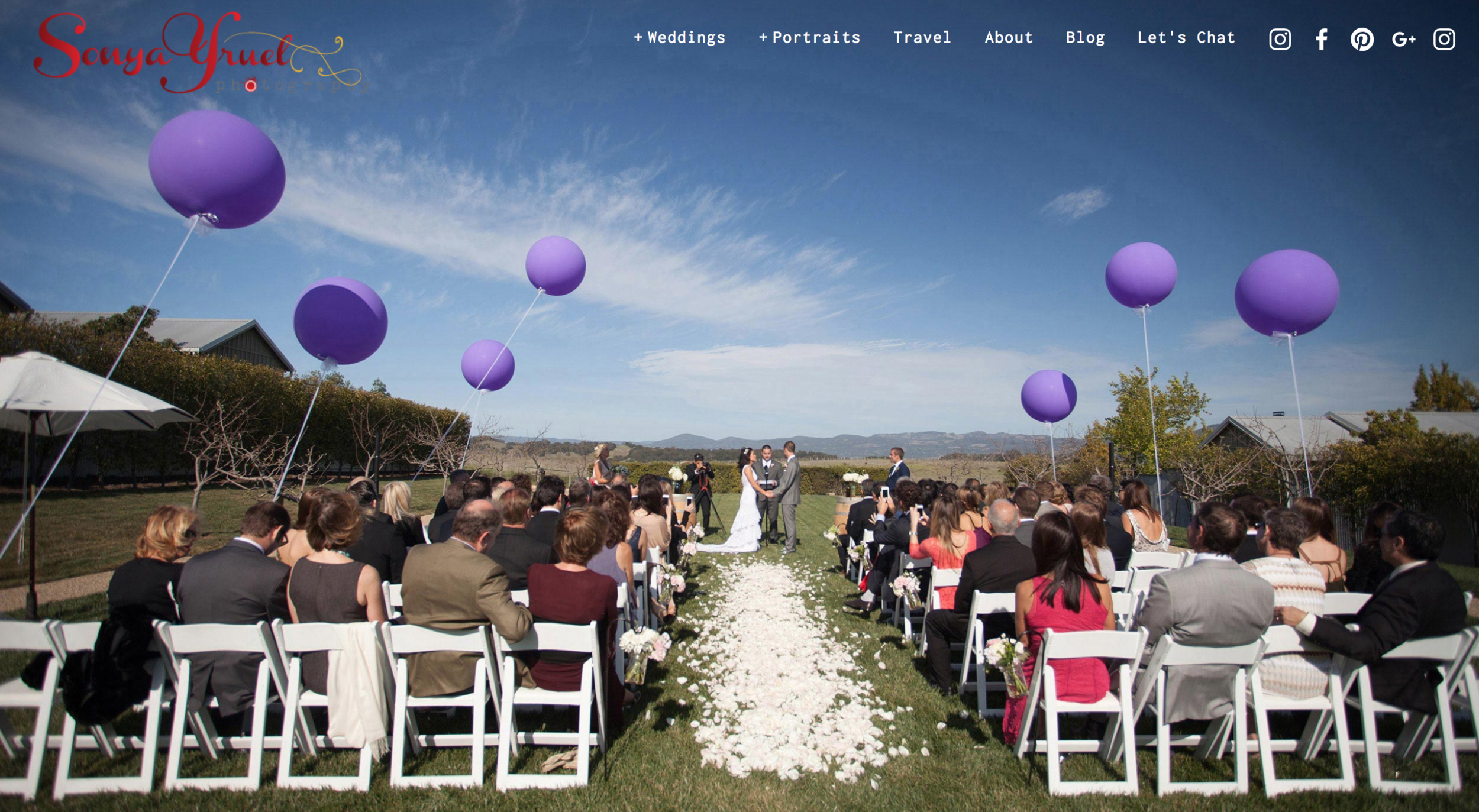 Sonya Yruel Wedding Photography Website