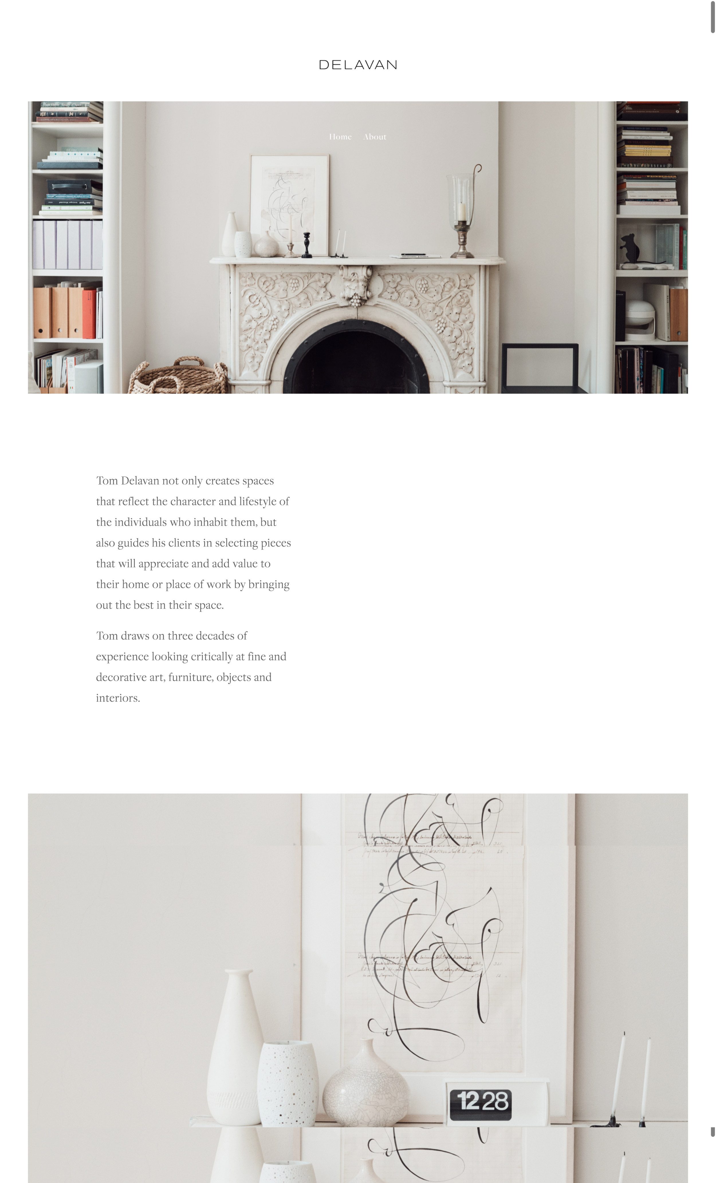 Tom Delavan Interior Design Website
