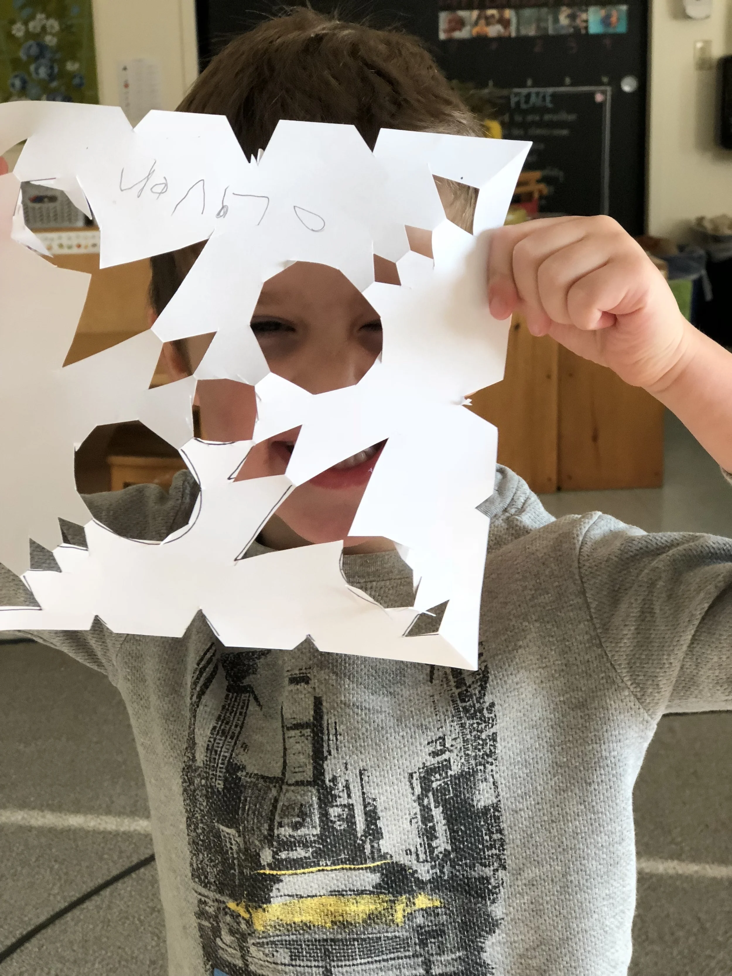  Snowflake cutting.  
