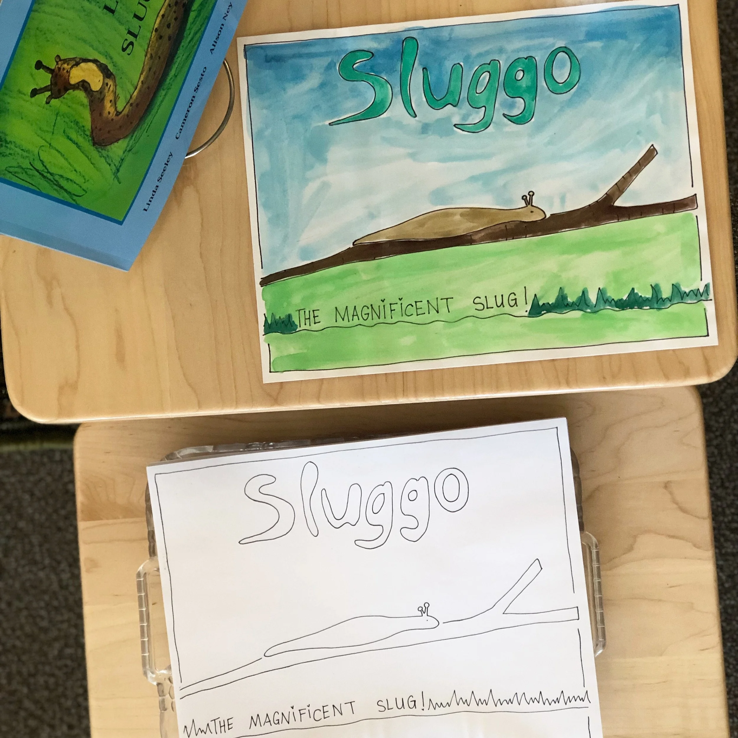  A little coloring page about Sluggo.  